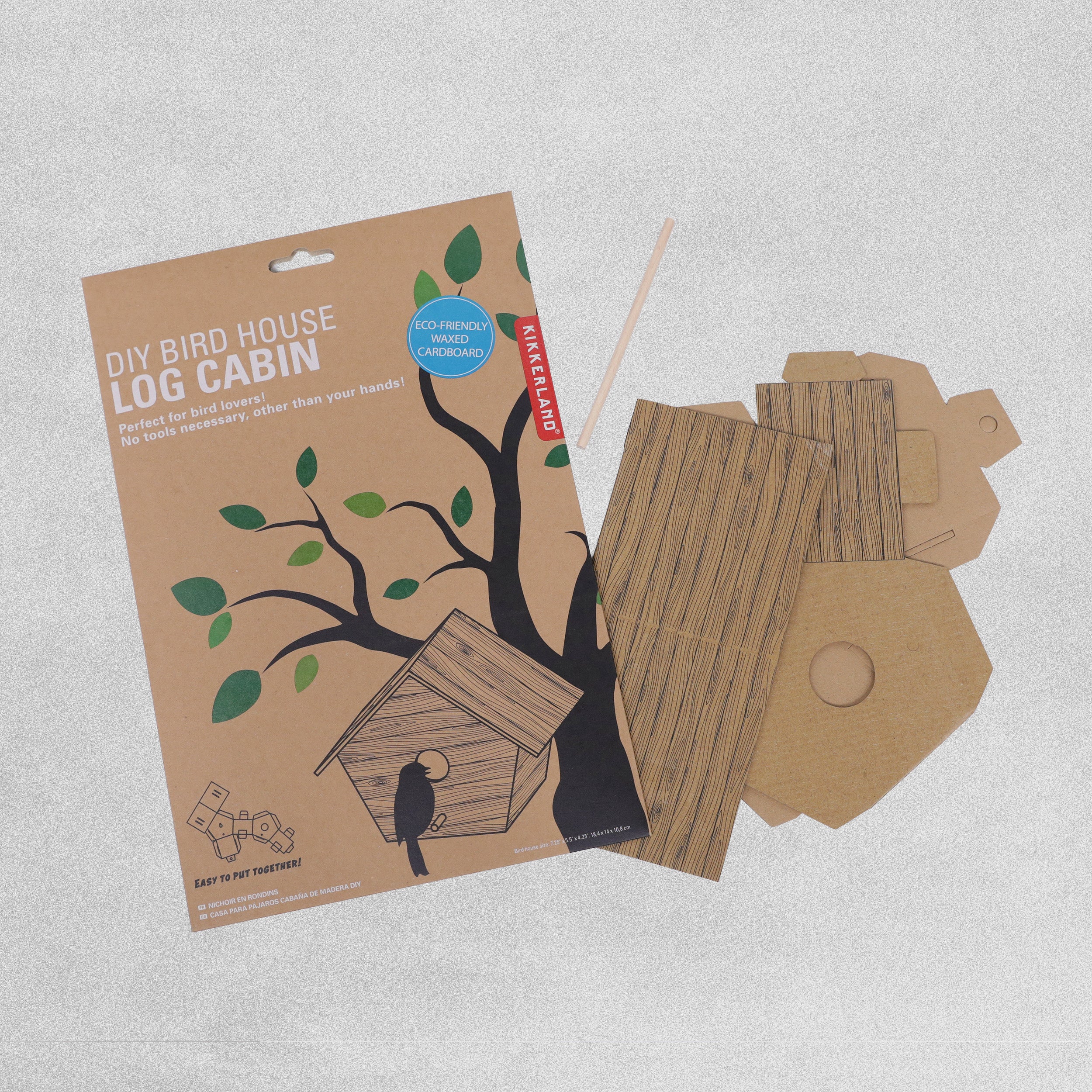 DIY Bird House Log Cabin