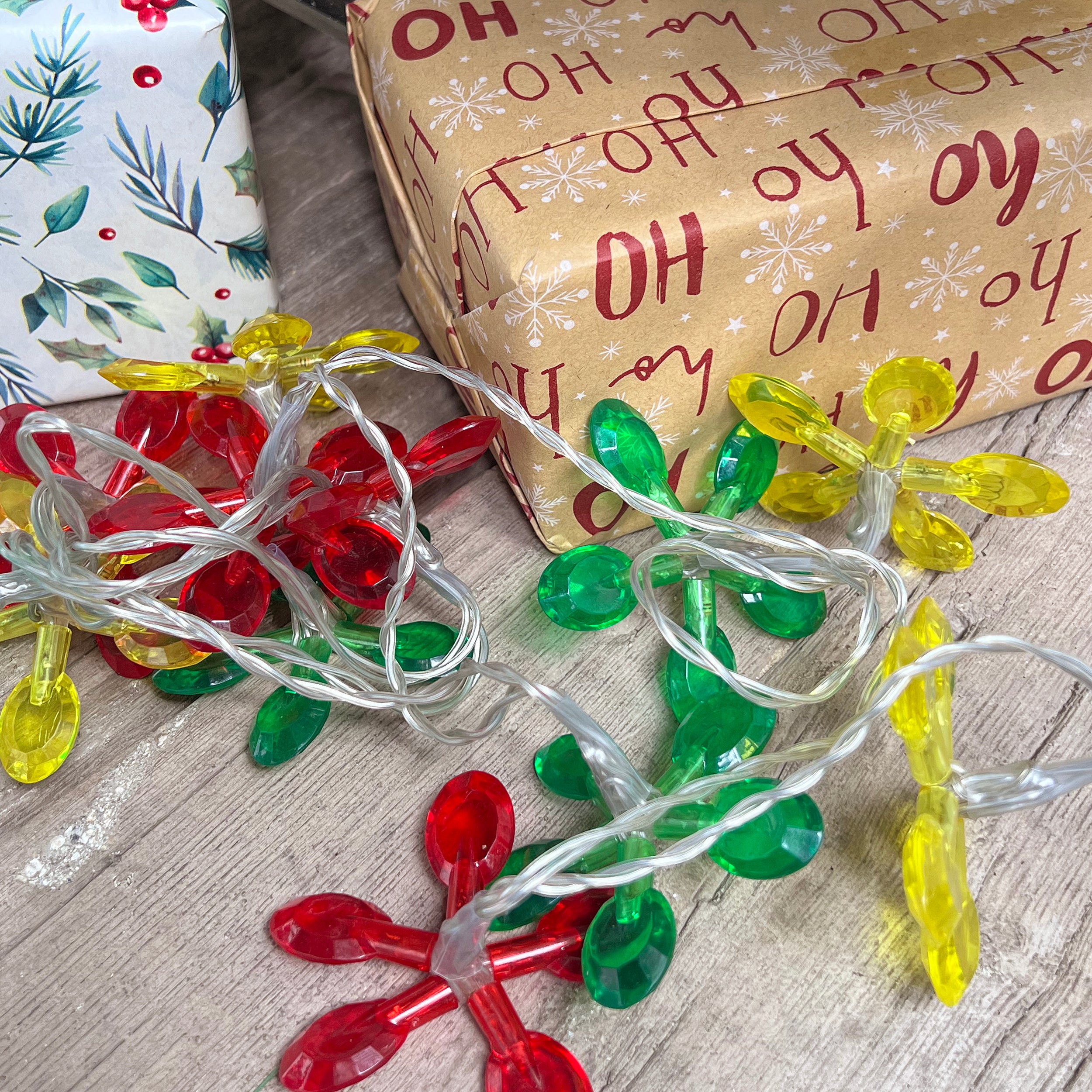 Konstsmide Christmas lights - 12 coloured flowers / 60 lights