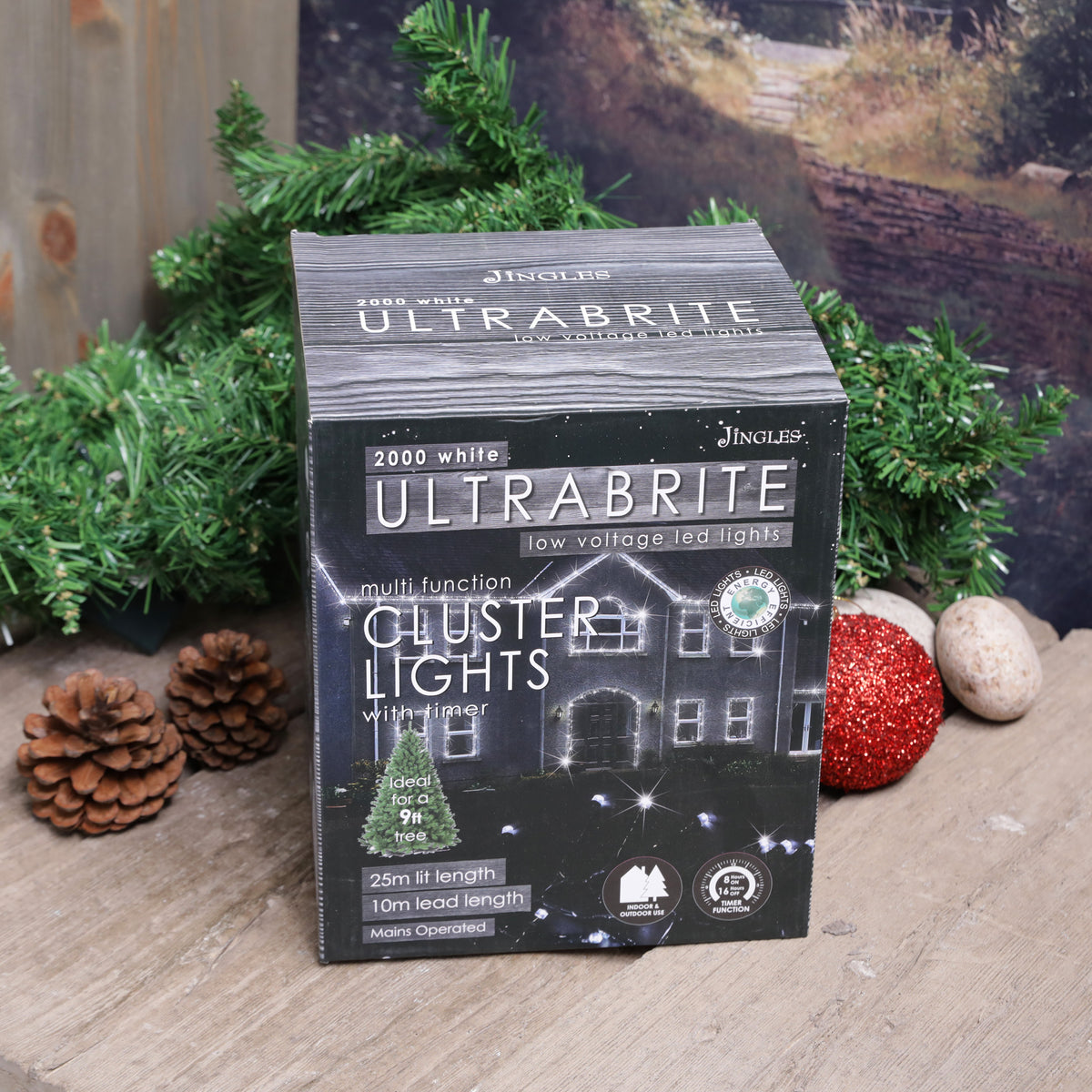 2000 Ultrabrite Indoor / Outdoor Multifunction Low Voltage LED String CLUSTER Lights - mains powered