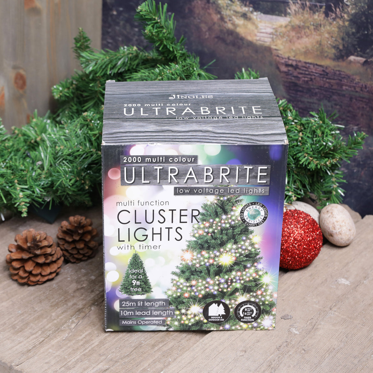 2000 Ultrabrite Indoor / Outdoor Multifunction Low Voltage LED String CLUSTER Lights - mains powered