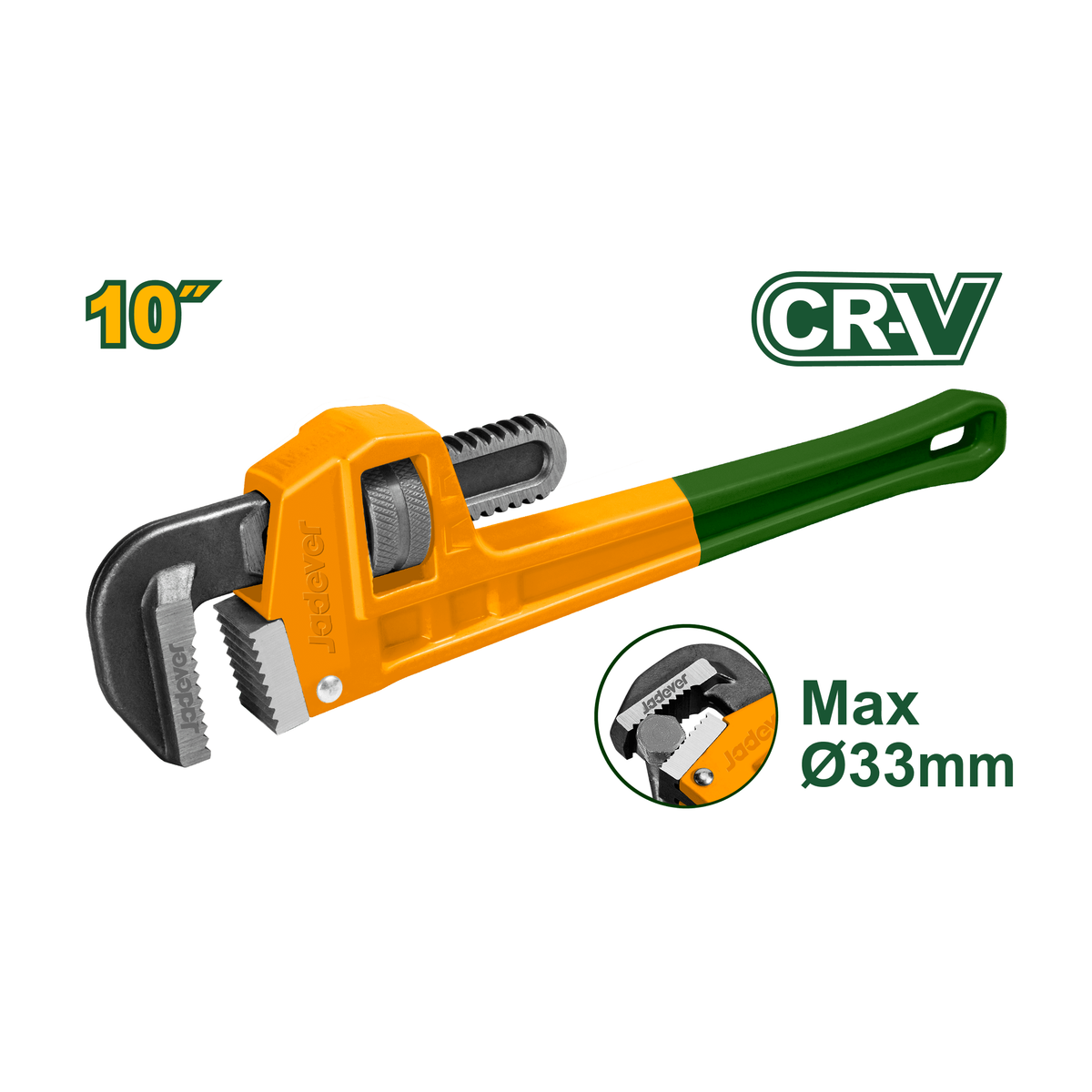 Jadever Pipe Wrench 250mm (10") - JDPW8110