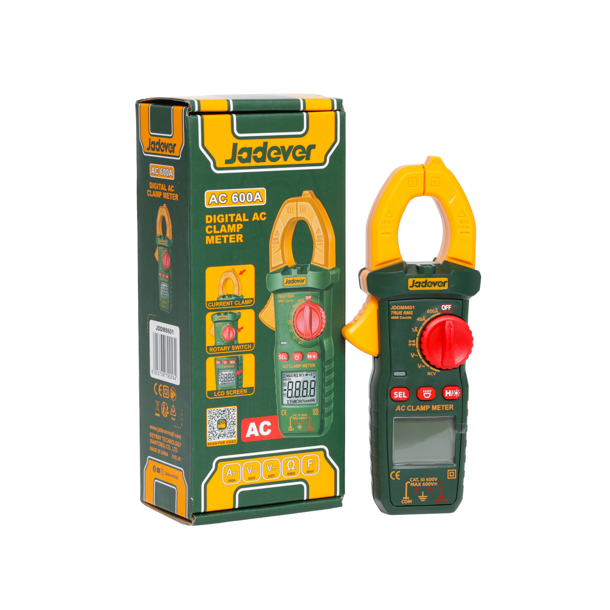 Jadever Digital AC 600A Digital Clamp Meter - JDDM8601