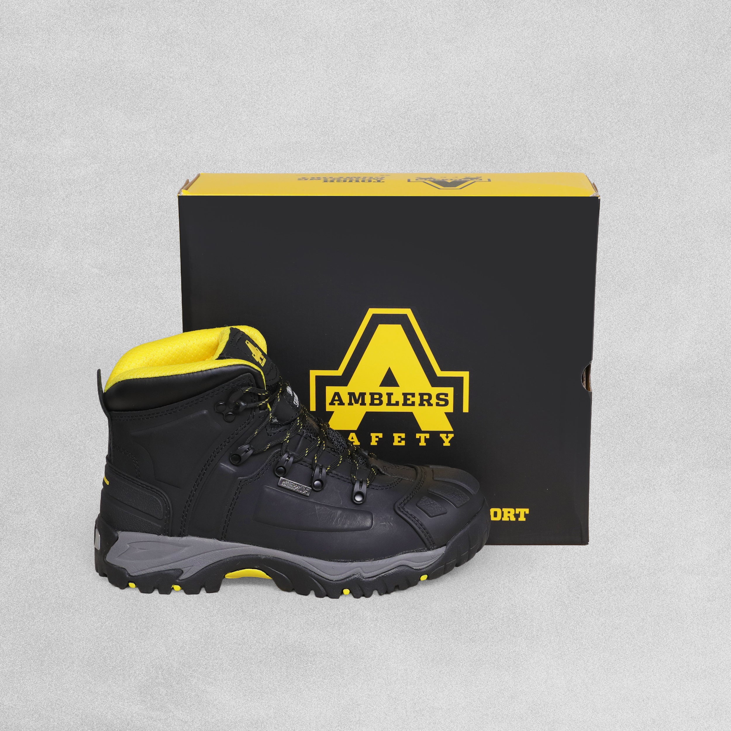 Amblers AS803 Waterproof Wide Fit Safety Work Boots Black  VARIOUS SIZES