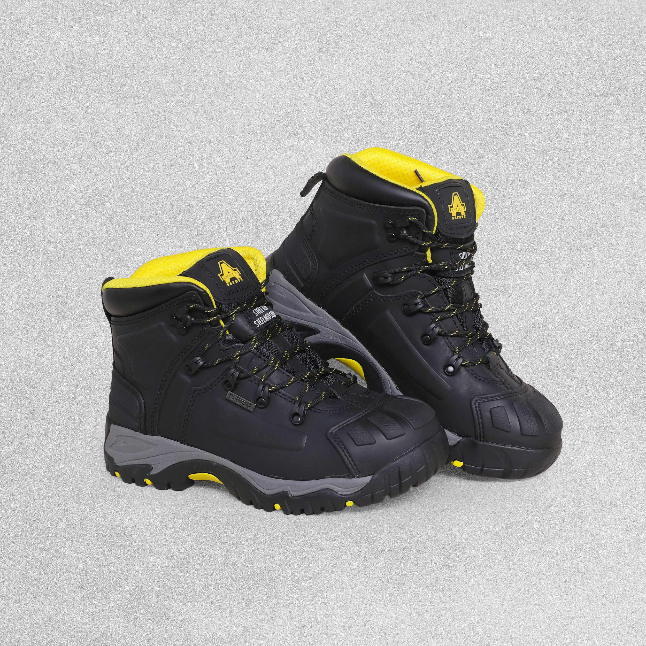 Amblers AS803 Waterproof Wide Fit Safety Work Boots Black  VARIOUS SIZES