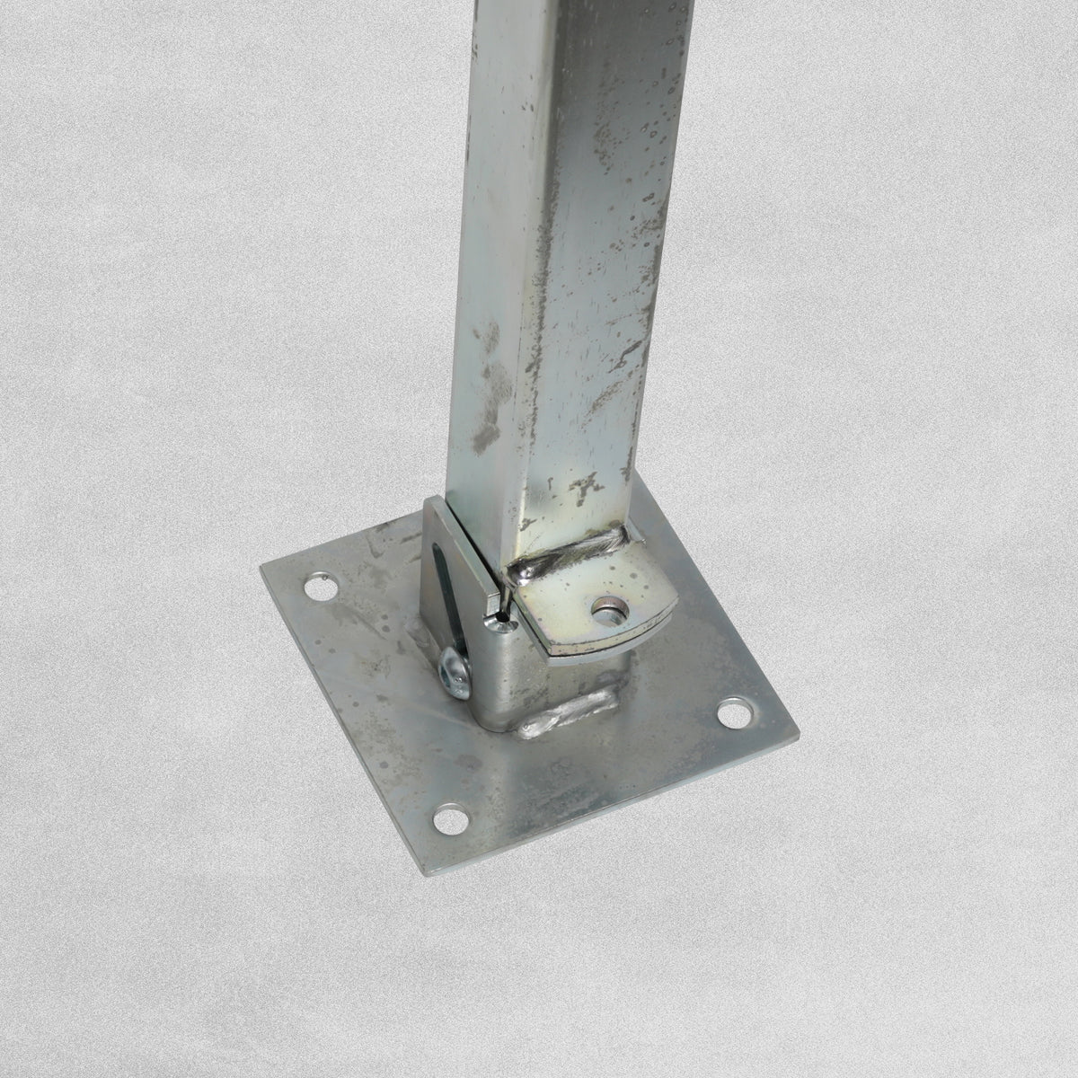 Square Column Lockable Parking Bollard Security Post with Padlock