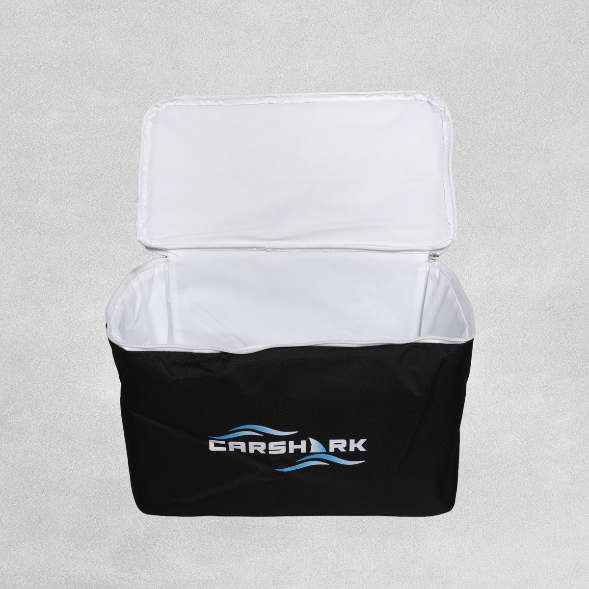 Carshark Car Boot Organiser Storage Box 2-in-1 with Cooler Bag - Black