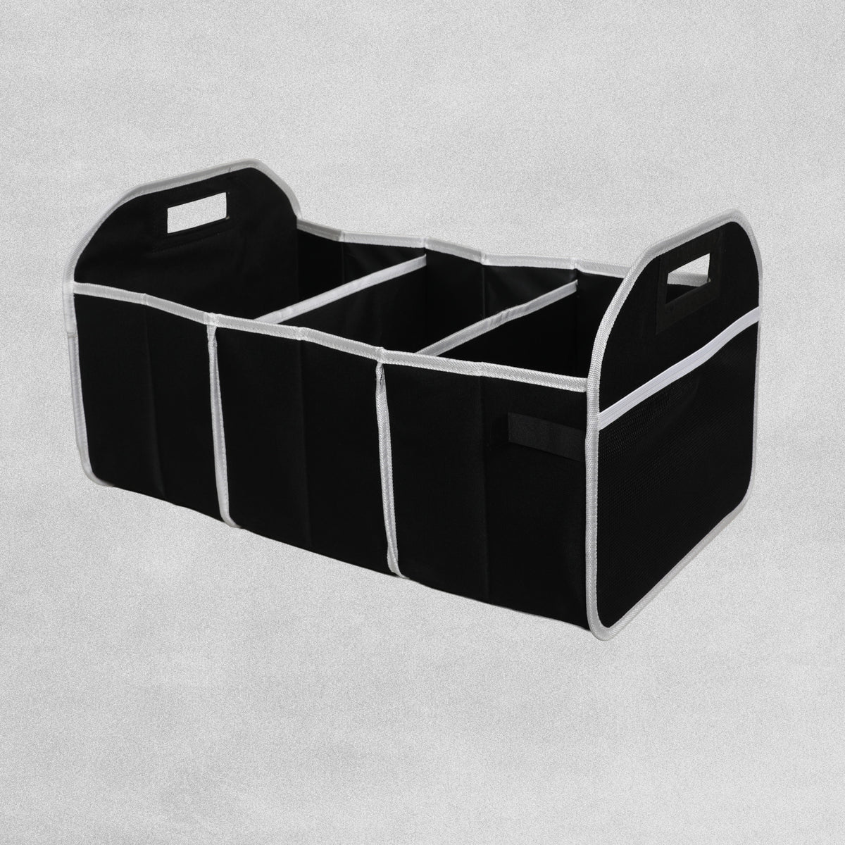 Carshark Car Boot Organiser Storage Box 2-in-1 with Cooler Bag - Black