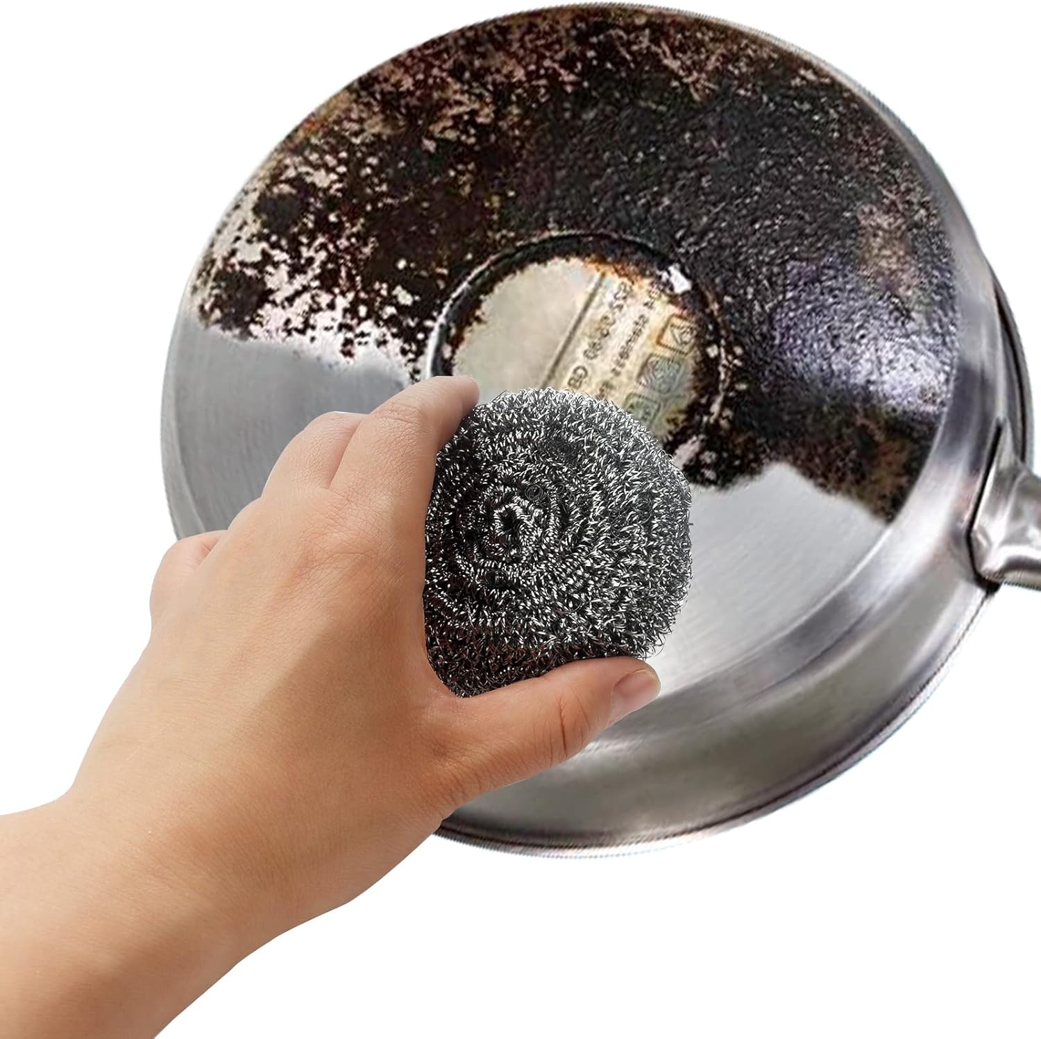 Bettina 40gm Stainless Steel Spiral Scourers - 10pcs