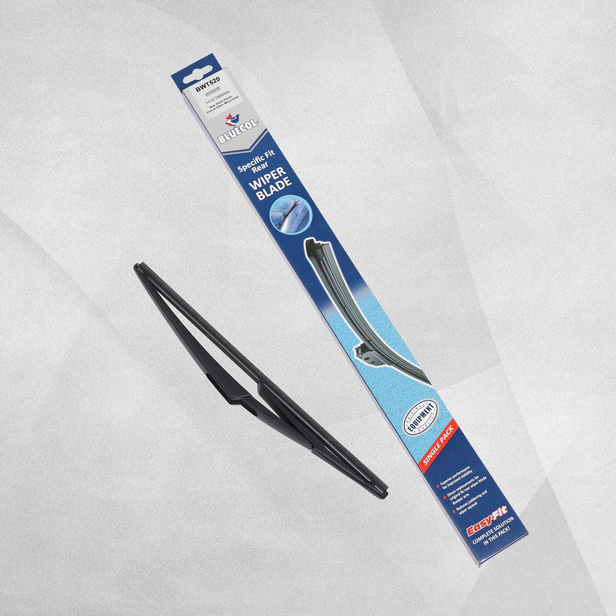 Bluecol Specific Fit Rear Wiper Blades 1 x12"/300mm