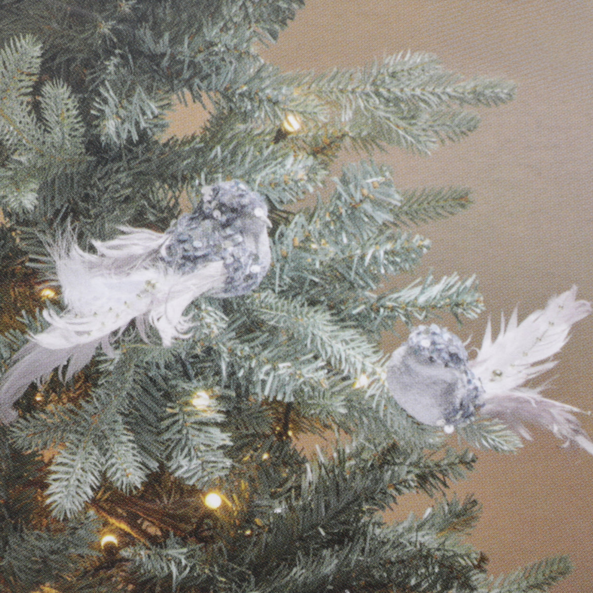 Three Kings Glitterbirds Clip on Christmas Decorations - 18cm - 2 pack
