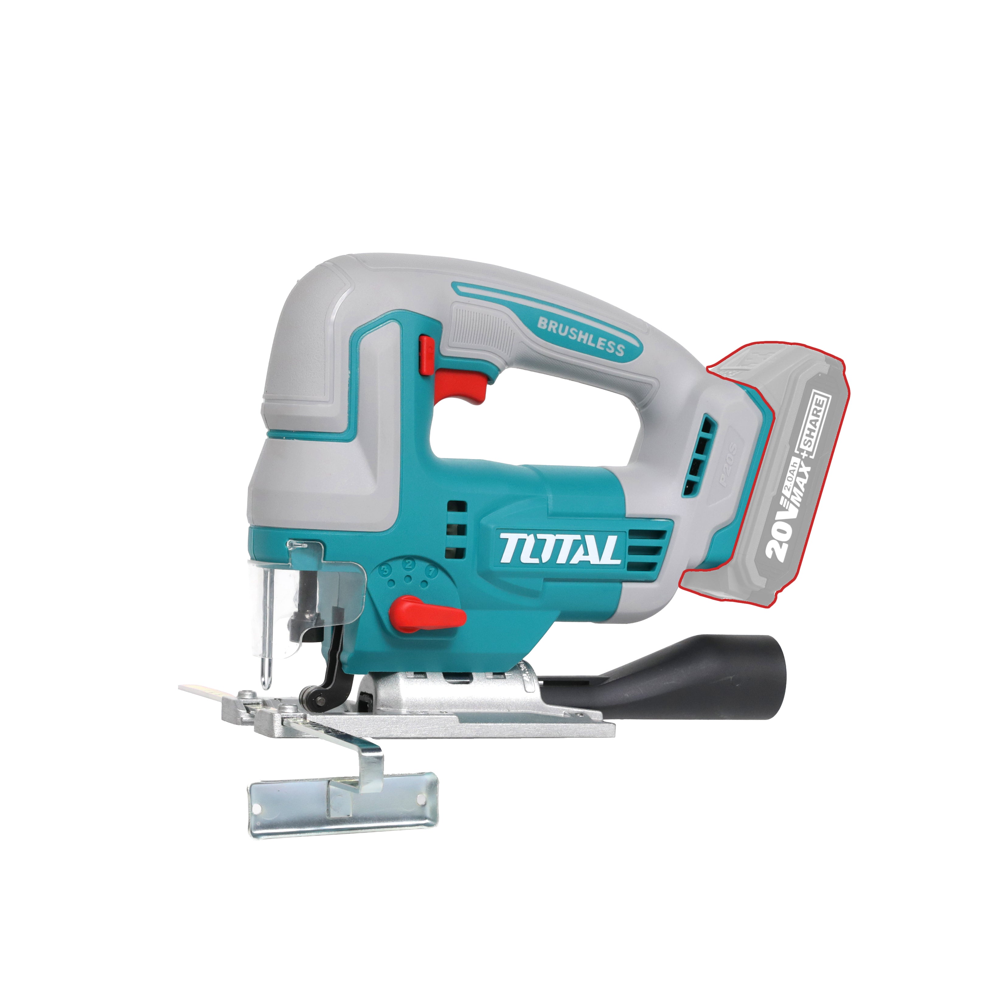 Total Li-Ion 20V Cordless Jig Saw (Battery not included) - TJSLI1008