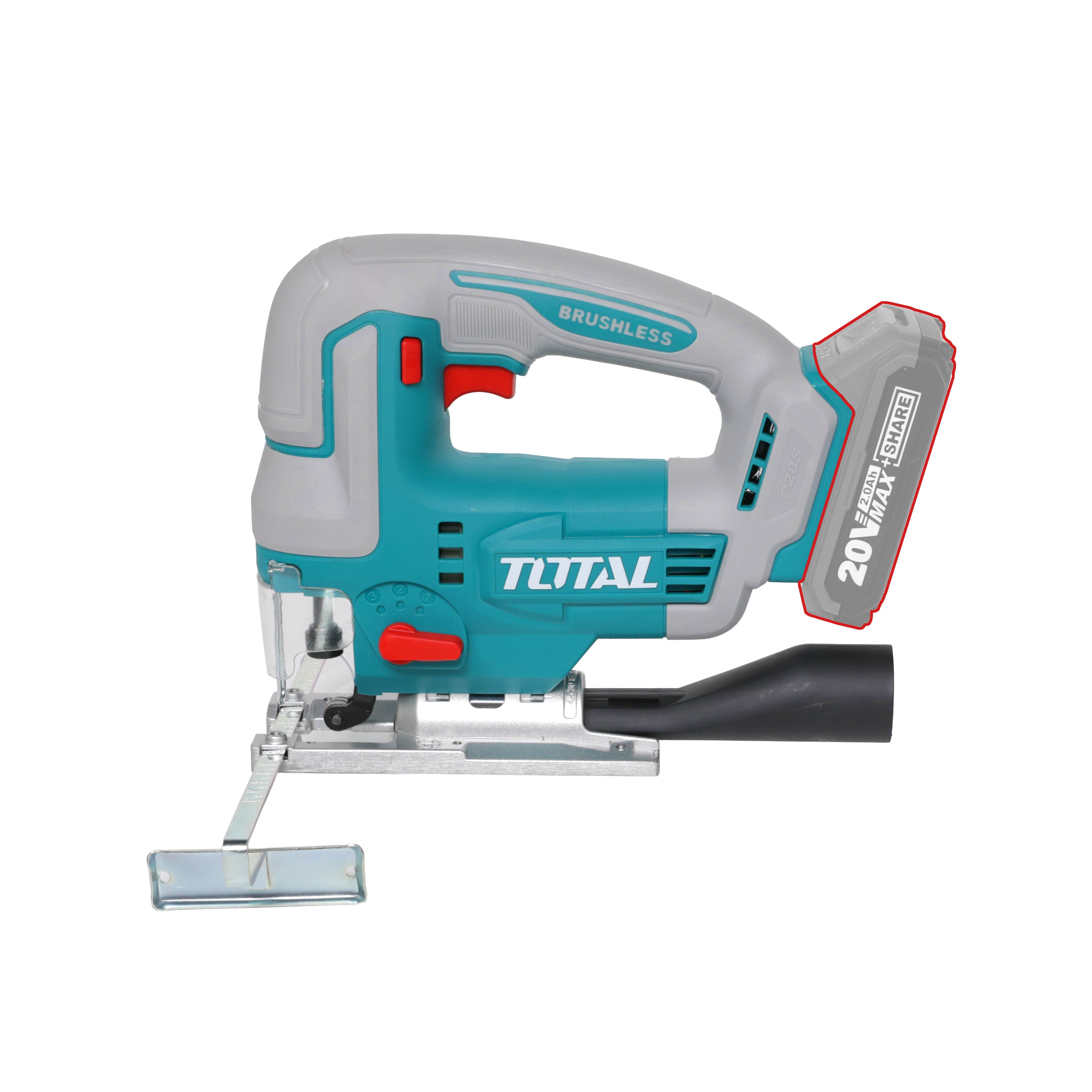 Total Li-Ion 20V Cordless Jig Saw (Battery not included) - TJSLI1008