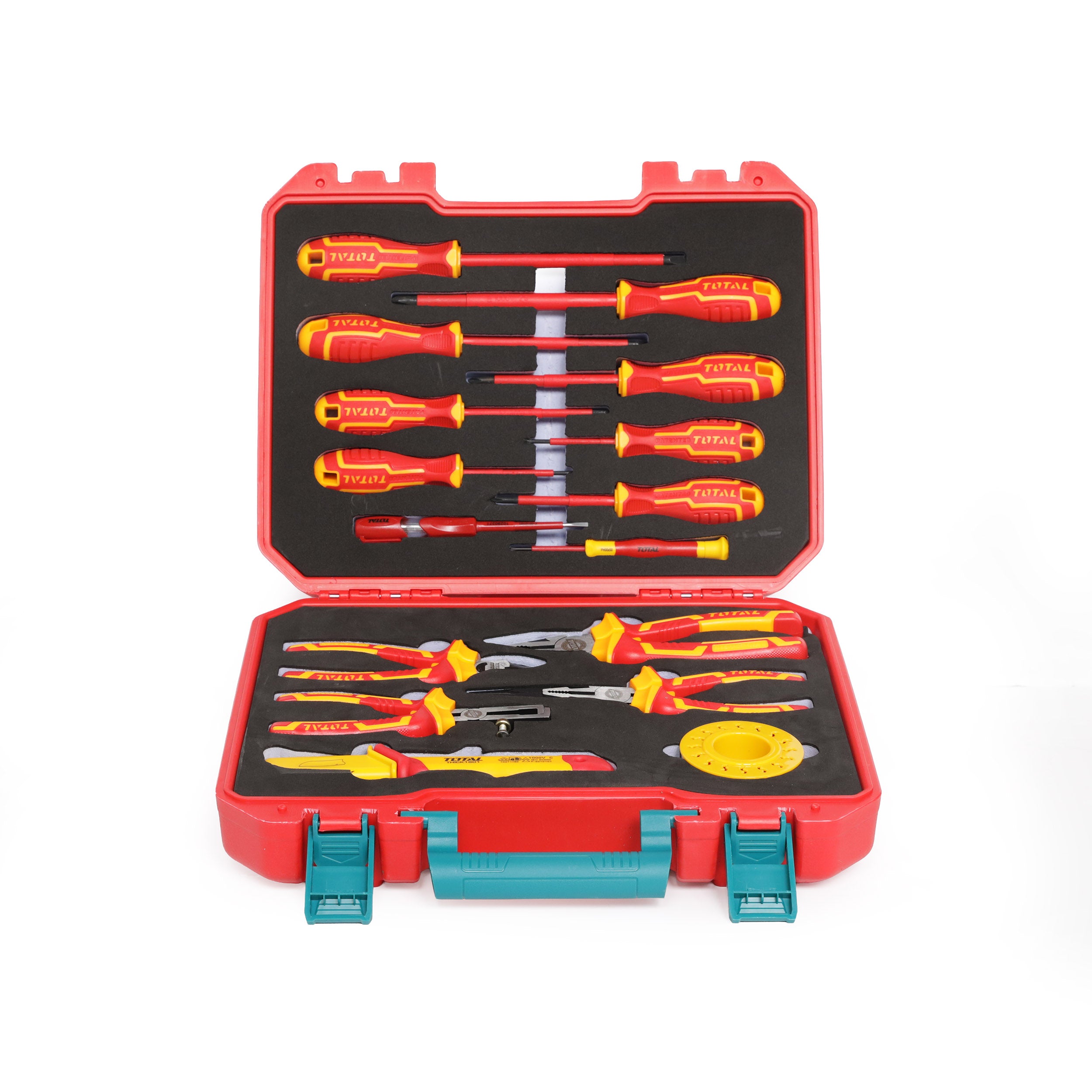 Total 16pcs Insulated Hand Tools Set - THKITH1601