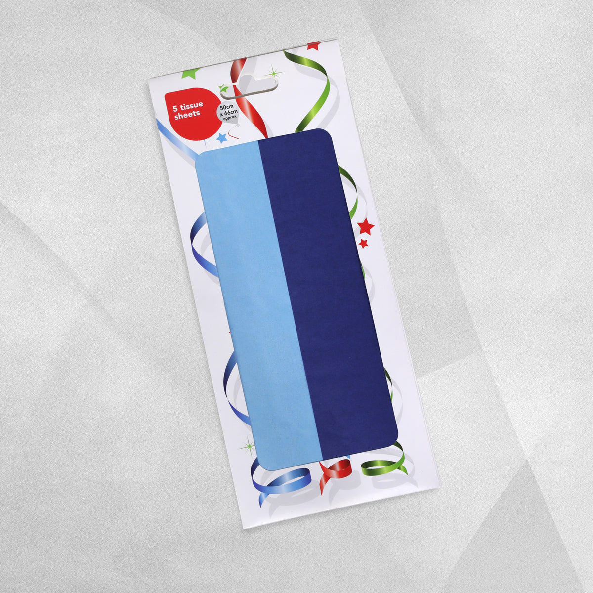 5 Sheets  Tissue Paper 50 x 66 cm assorted colours