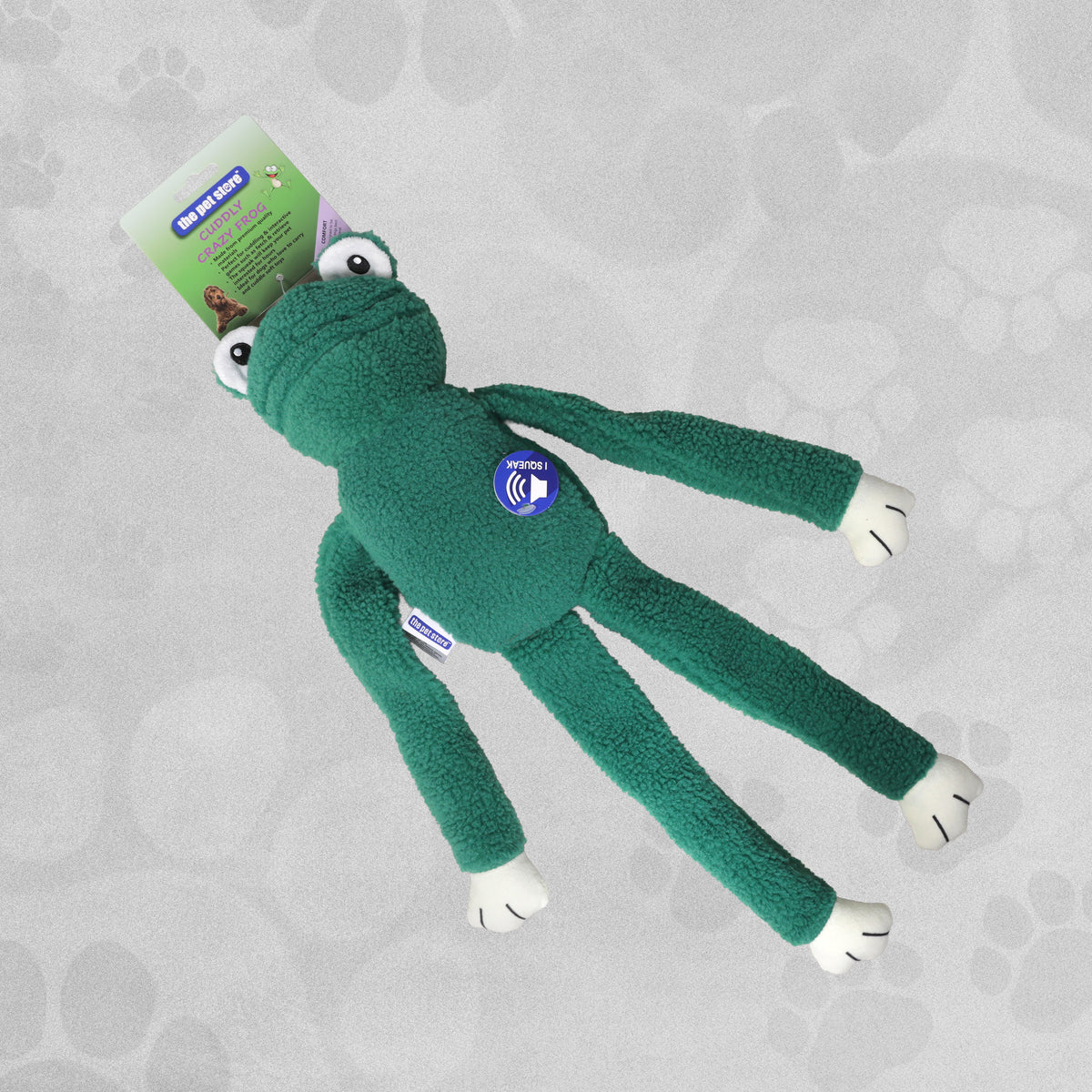 The Pet Store Cuddly Crazy Frog Dog Toy