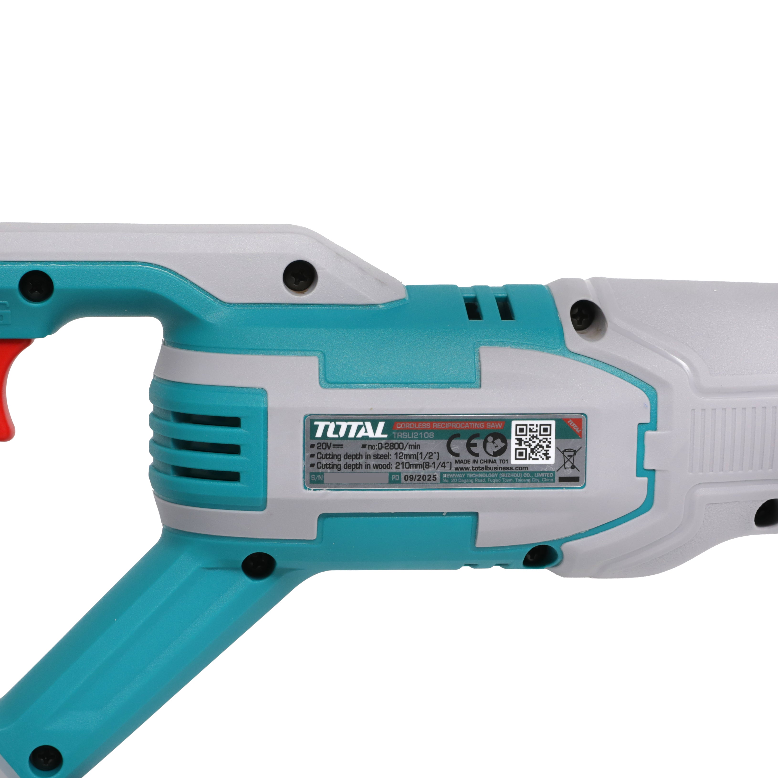 Total Li-Ion 20V Cordless Reciprocating Saw (Battery not included) - TRSLI2108