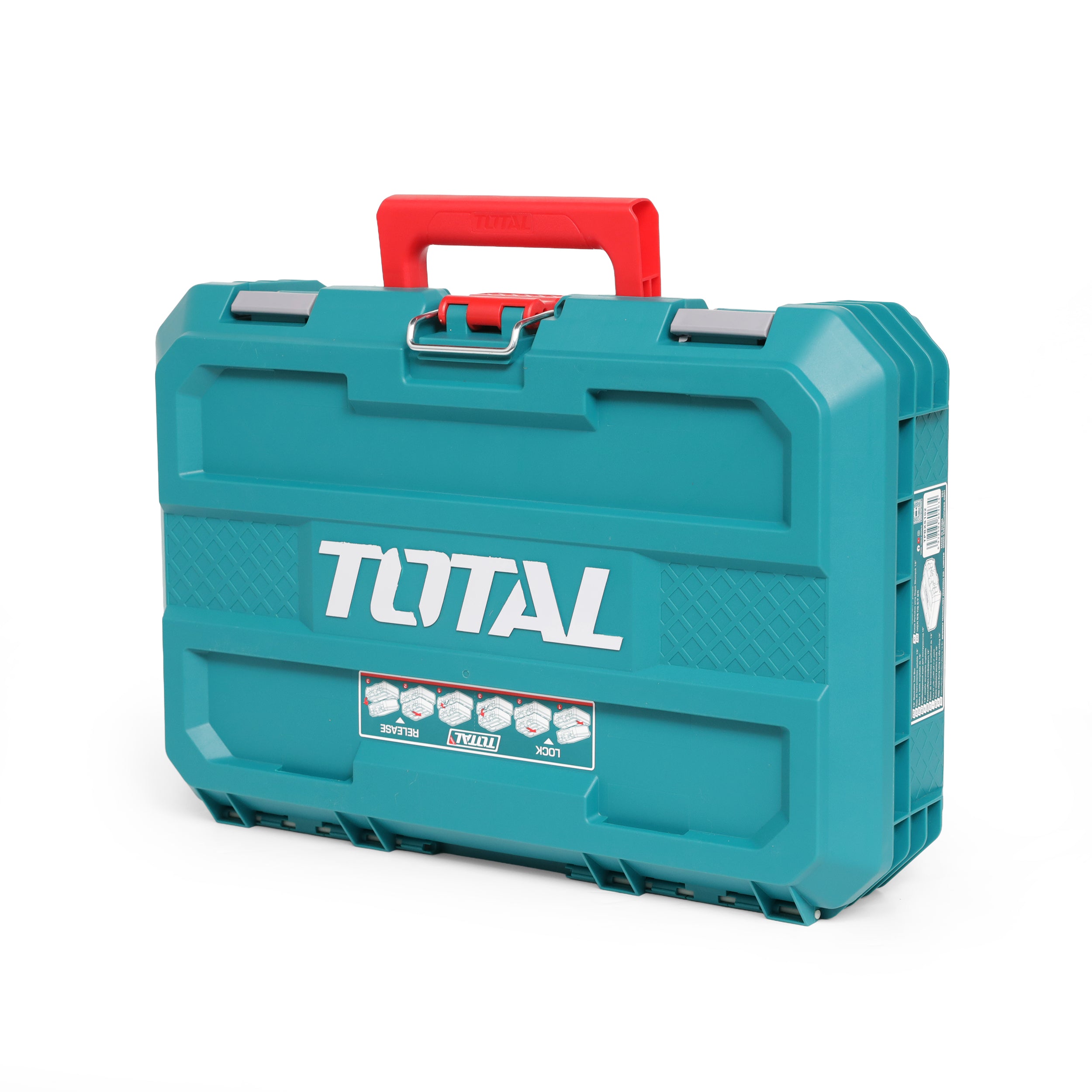 Total 19" Stackable Plastic Tool Box - 48cm x 32cm x 14.8cm - TPBXS102