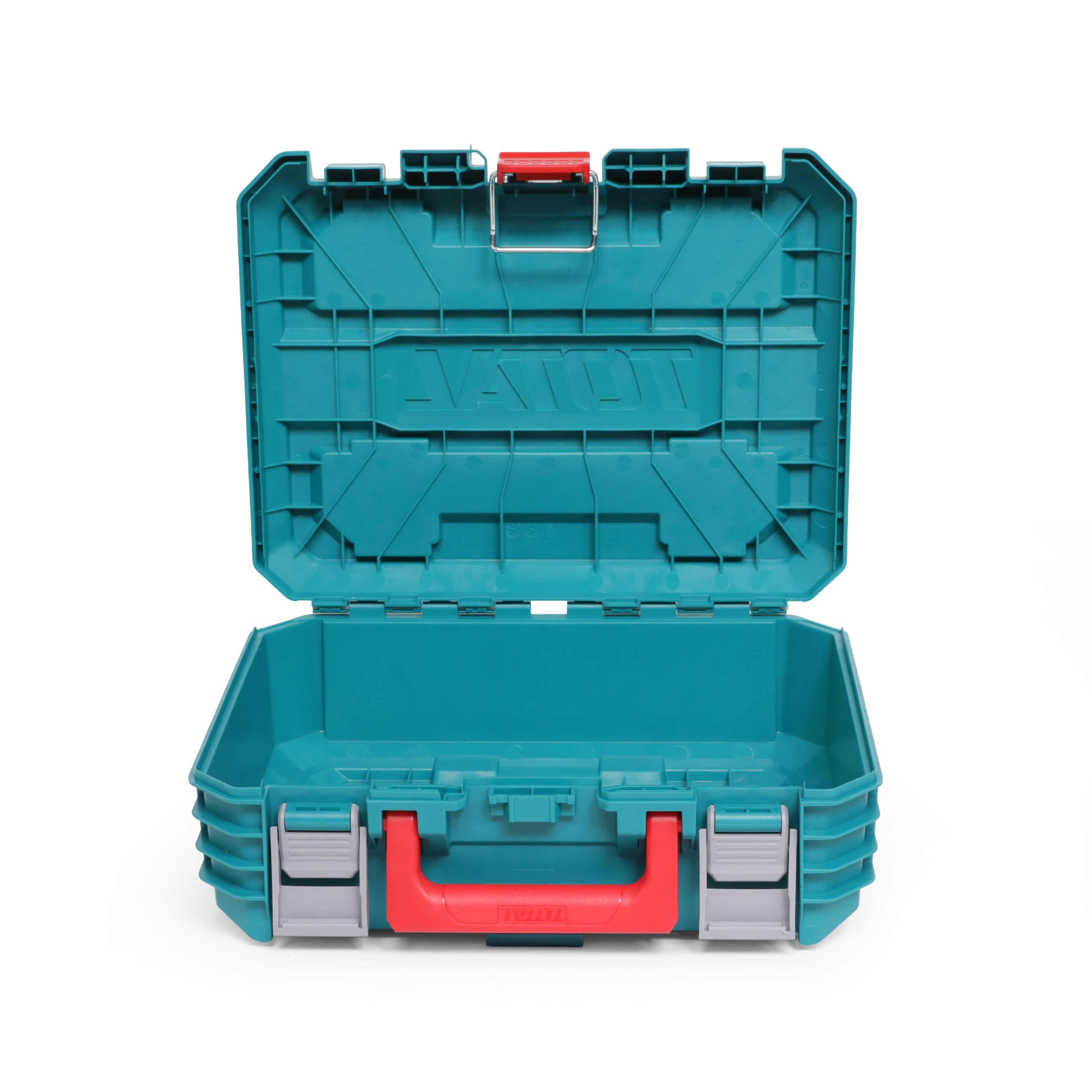 Total 16" Stackable Plastic Tool Box - 41cm x 32cm x 14.8cm - TPBXS101