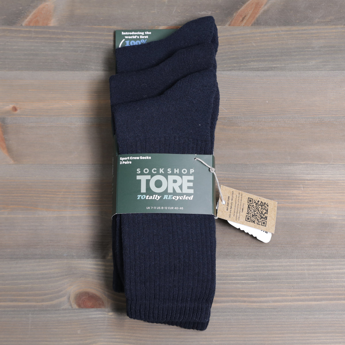 Sockshop Tore Sports Crew Socks 3 Pairs Mens 7-11 Various Colours