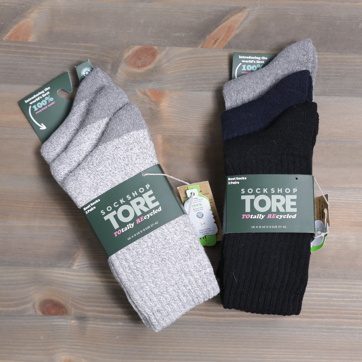 Sockshop Tore Boots Socks 3 Pairs Ladies 4-8 Various Colours