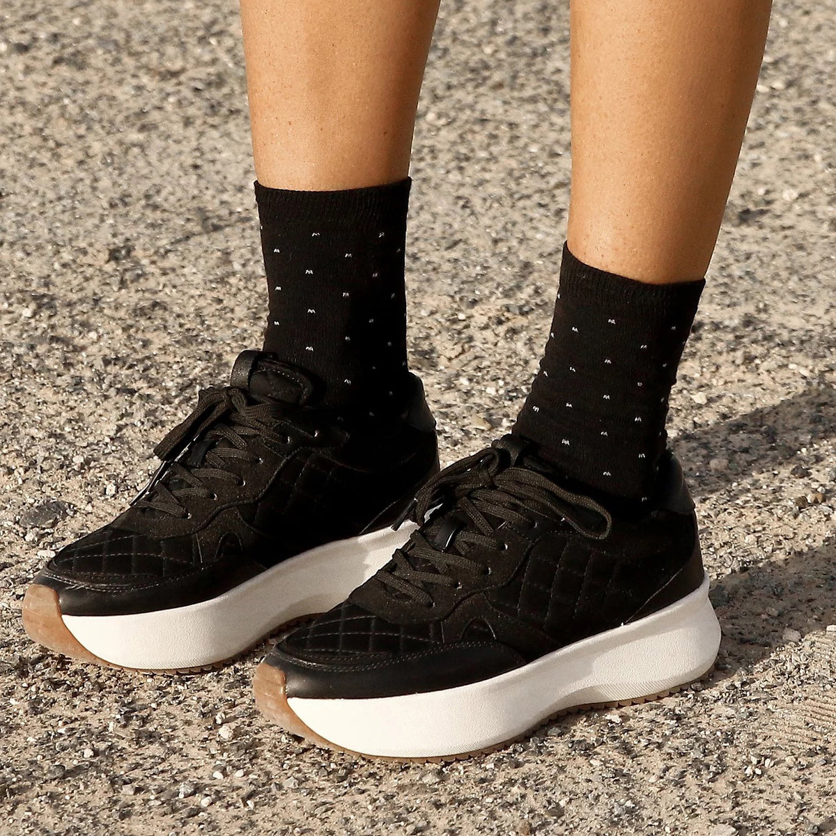 Sockshop Tore Crew Socks Dots 3 Pairs Ladies 4-8  Navy