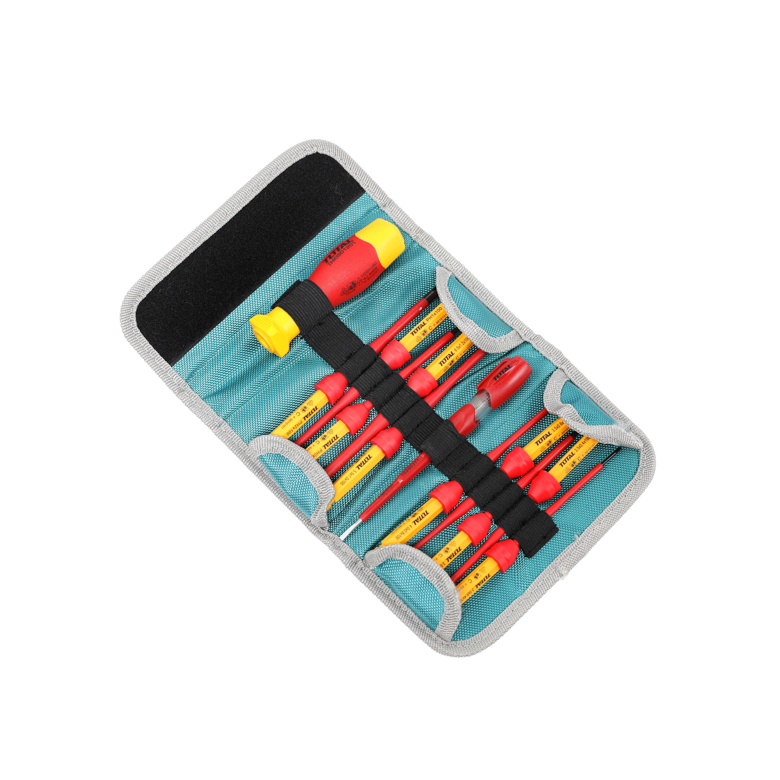 Total Interchangeable Insulated Screwdriver Set - 12pcs - THKISD1201