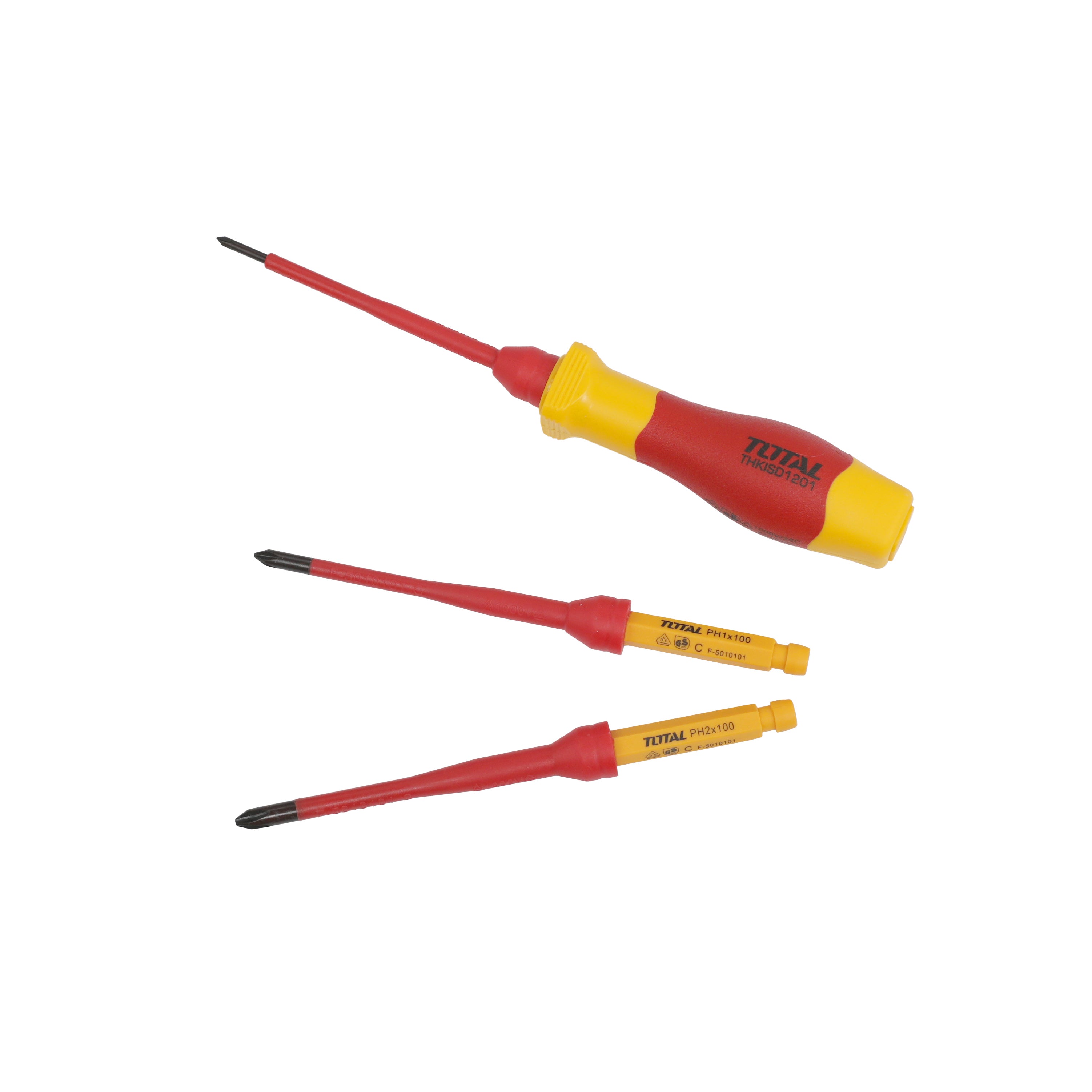 Total Interchangeable Insulated Screwdriver Set - 12pcs - THKISD1201