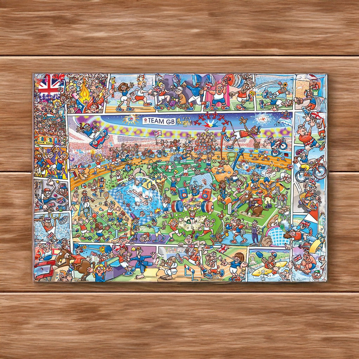 Gibsons Jokesaws Jigsaw Puzzle - 'Medals in the Making' - 1000 pieces