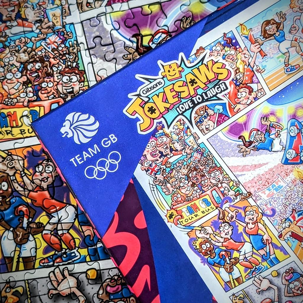 Gibsons Jokesaws Jigsaw Puzzle - 'Medals in the Making' - 1000 pieces