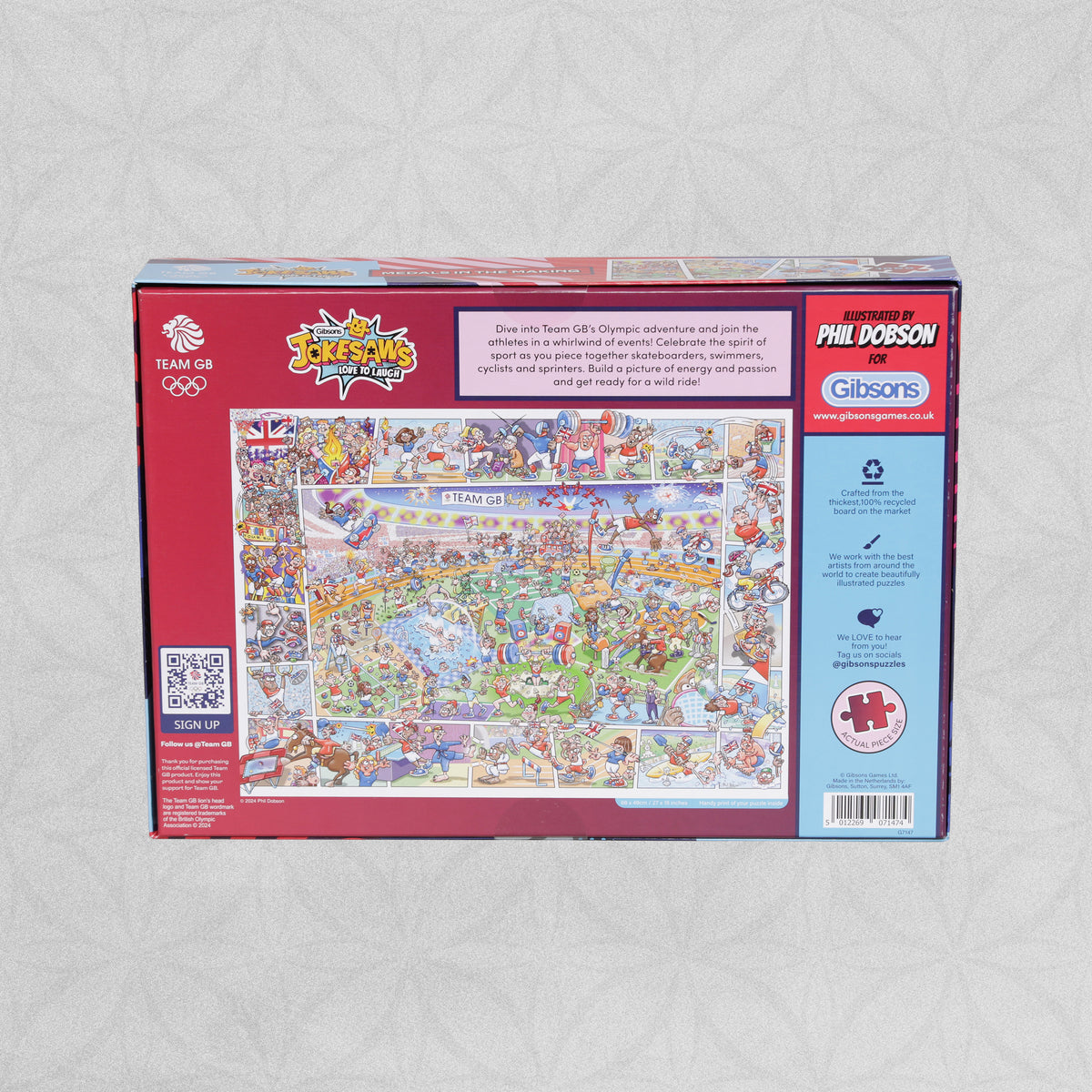 Gibsons Jokesaws Jigsaw Puzzle - 'Medals in the Making' - 1000 pieces
