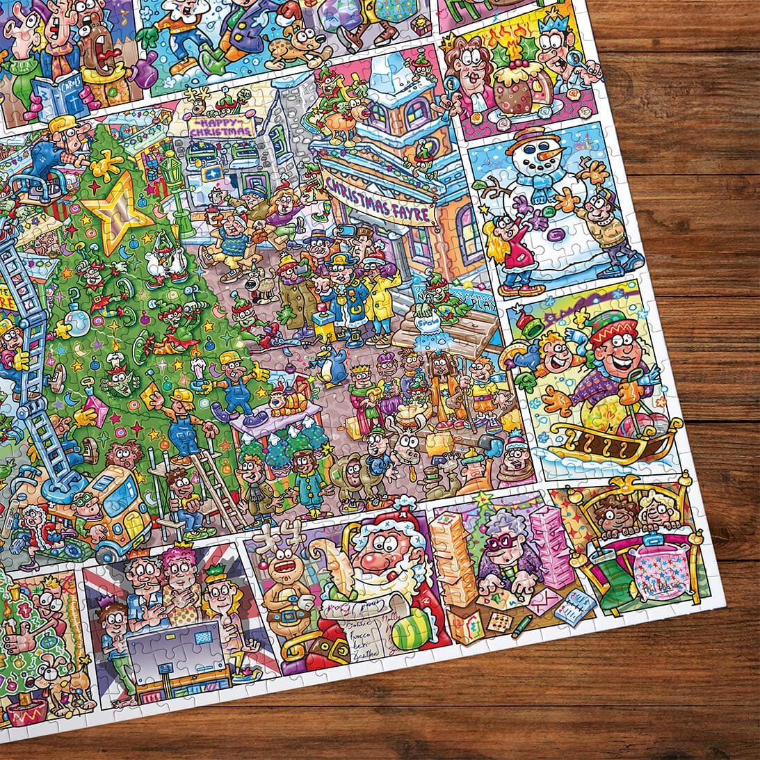 Gibsons Jokesaws Jigsaw Puzzle - 'Crackers for Christmas' - 1000 pieces