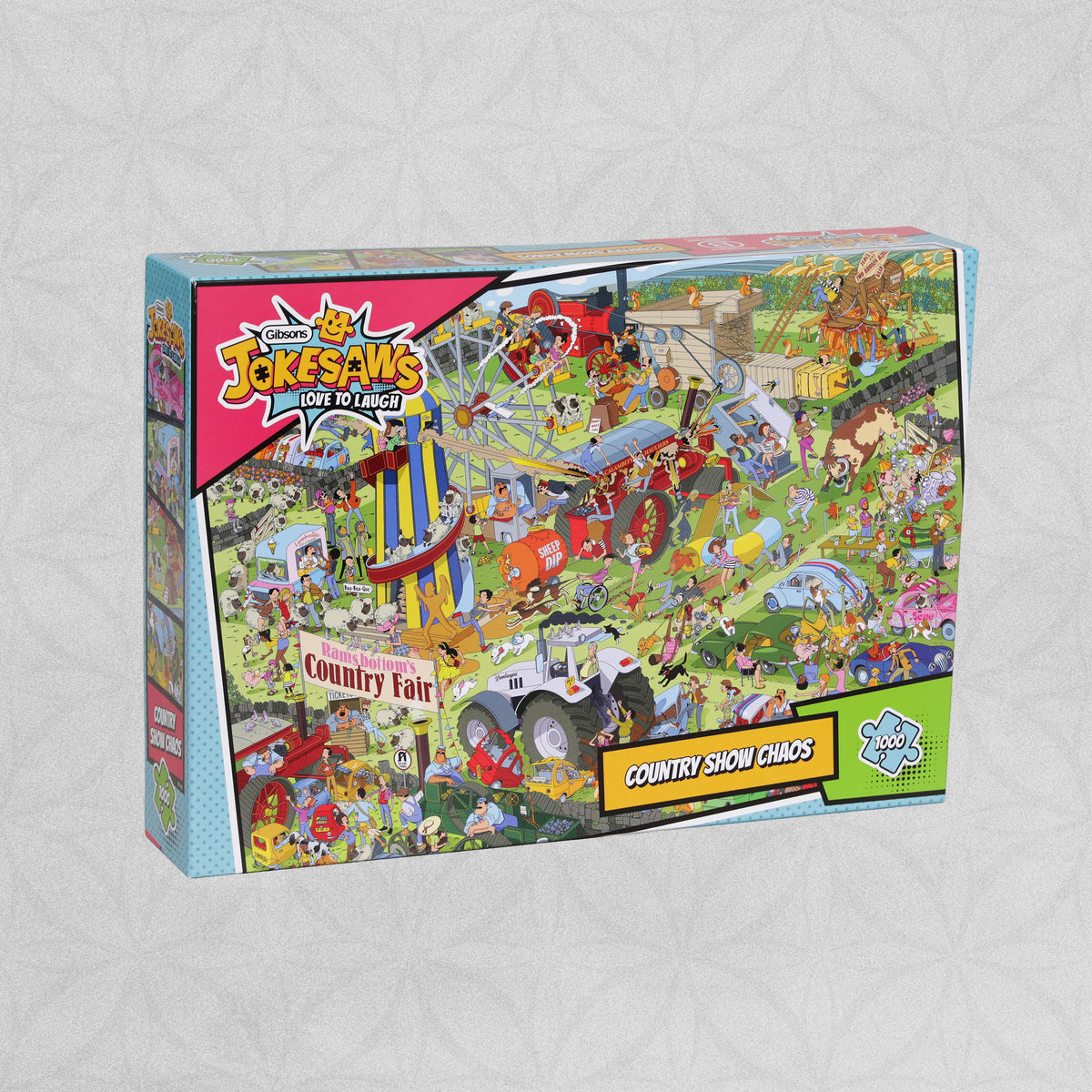 Gibsons Jokesaws Jigsaw Puzzle - 'Country Show Chaos' - 1000 pieces