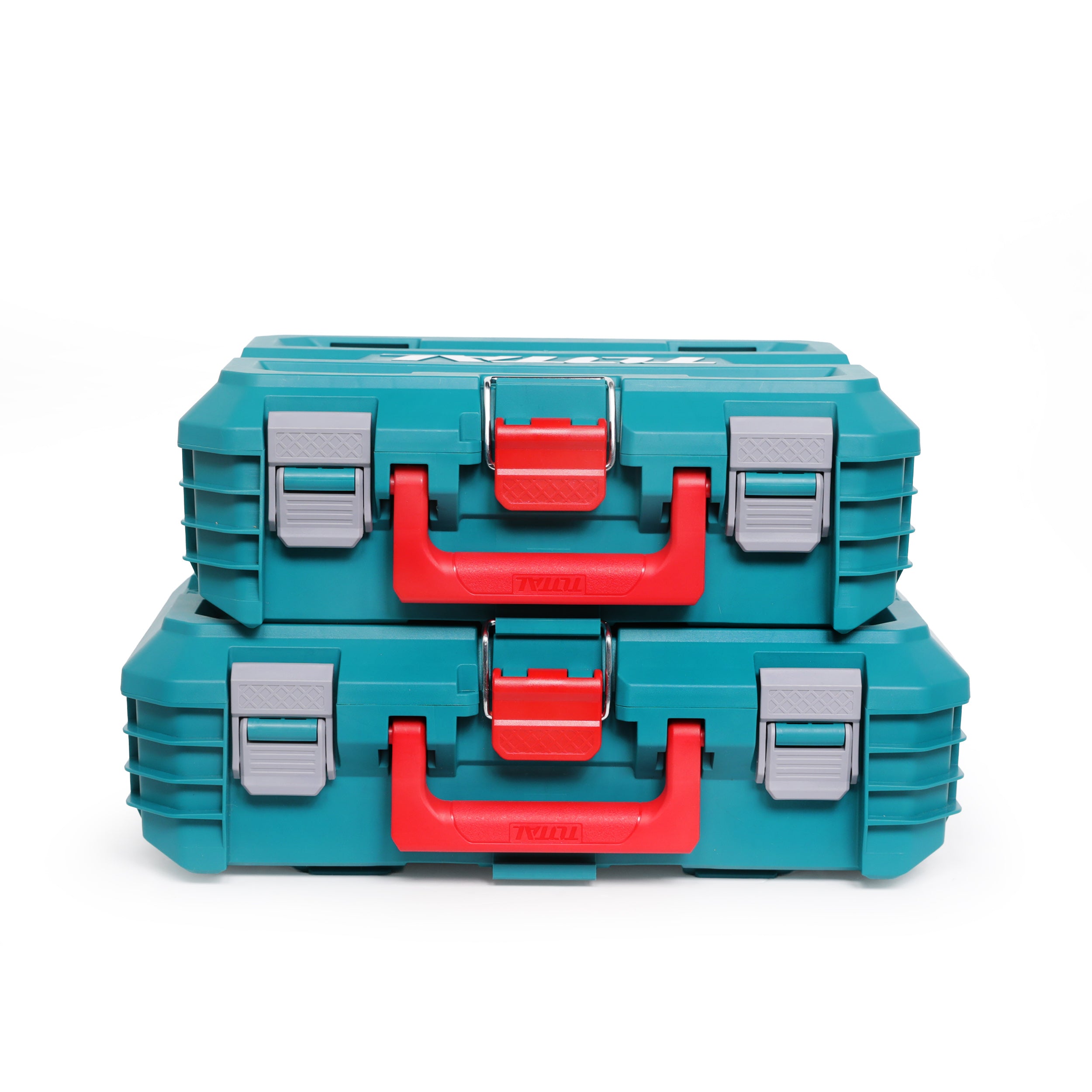 Total 19" Stackable Plastic Tool Box - 48cm x 32cm x 14.8cm - TPBXS102