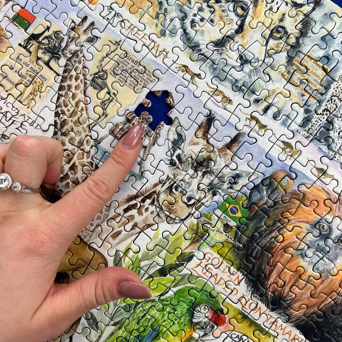 Gibsons 'Sun Bears and Sloths' Endangered Animals 1000 Piece Puzzle