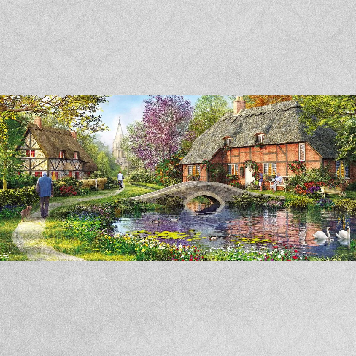 Gibsons 'Cottage by the Brook' 636 Piece Puzzle