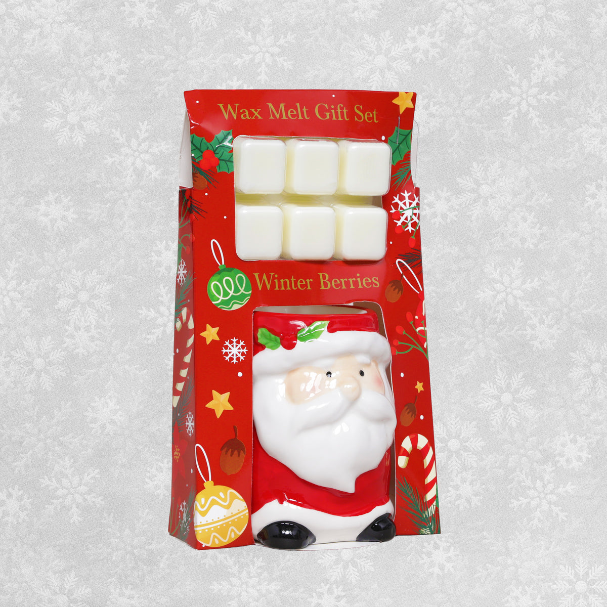 Maison Parfum 'Winter Berries' scented Wax Melts gift set with seasonal burner