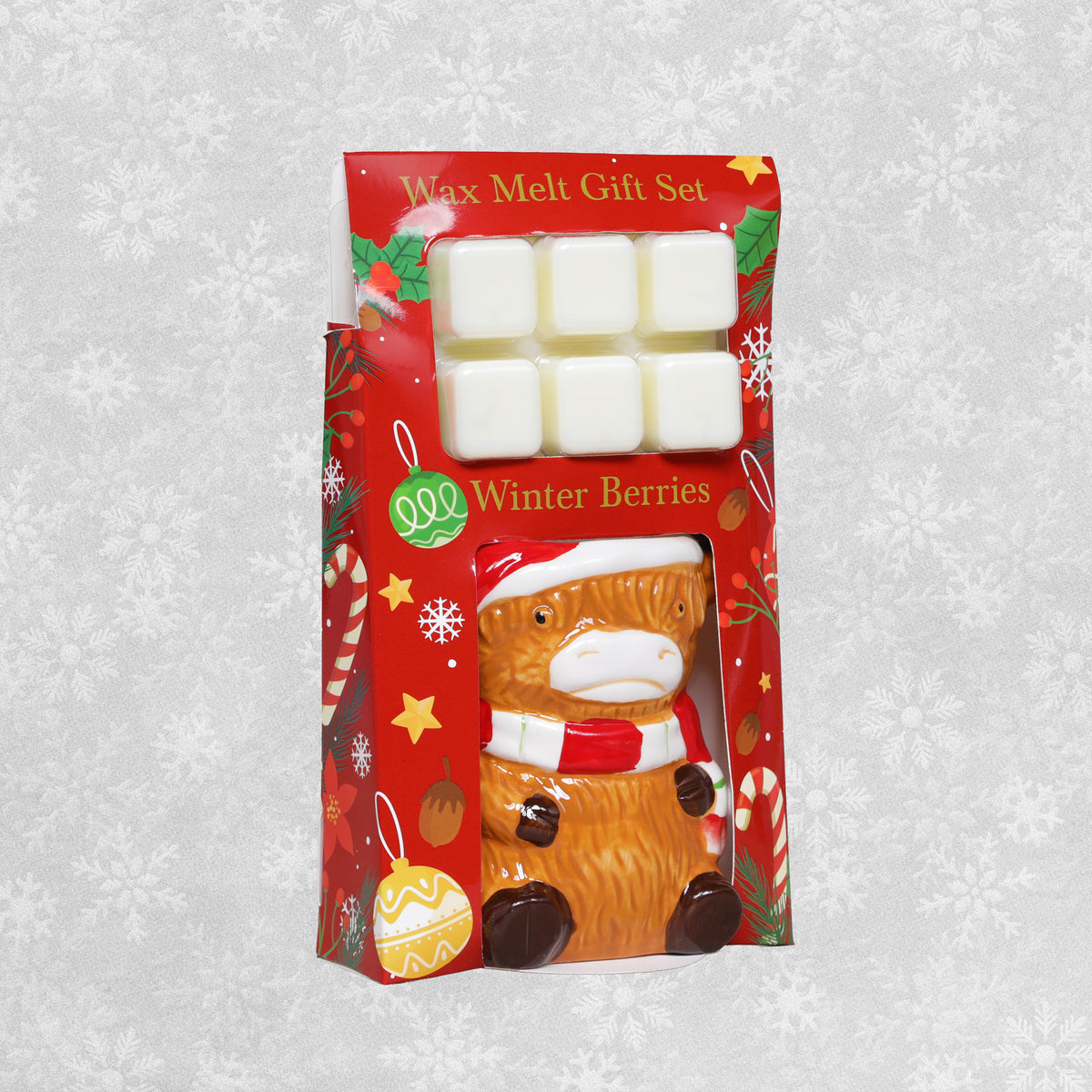 Maison Parfum 'Winter Berries' scented Wax Melts gift set with seasonal burner