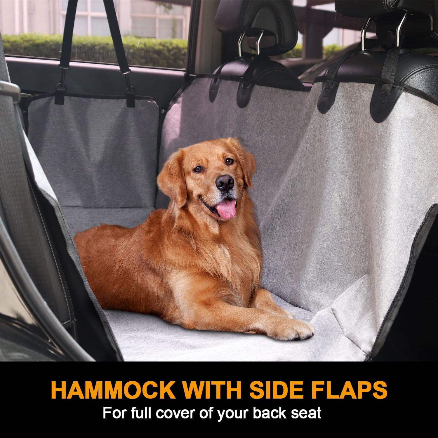 Doki Car Seat Cover / Hammock For Pets 137 x 147 cm- Grey