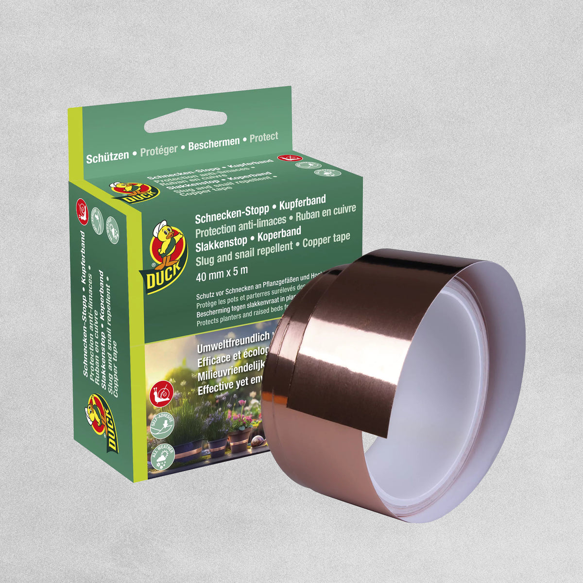 Duck  Slug and Snail Repellent Copper Tape 40mm X 5m