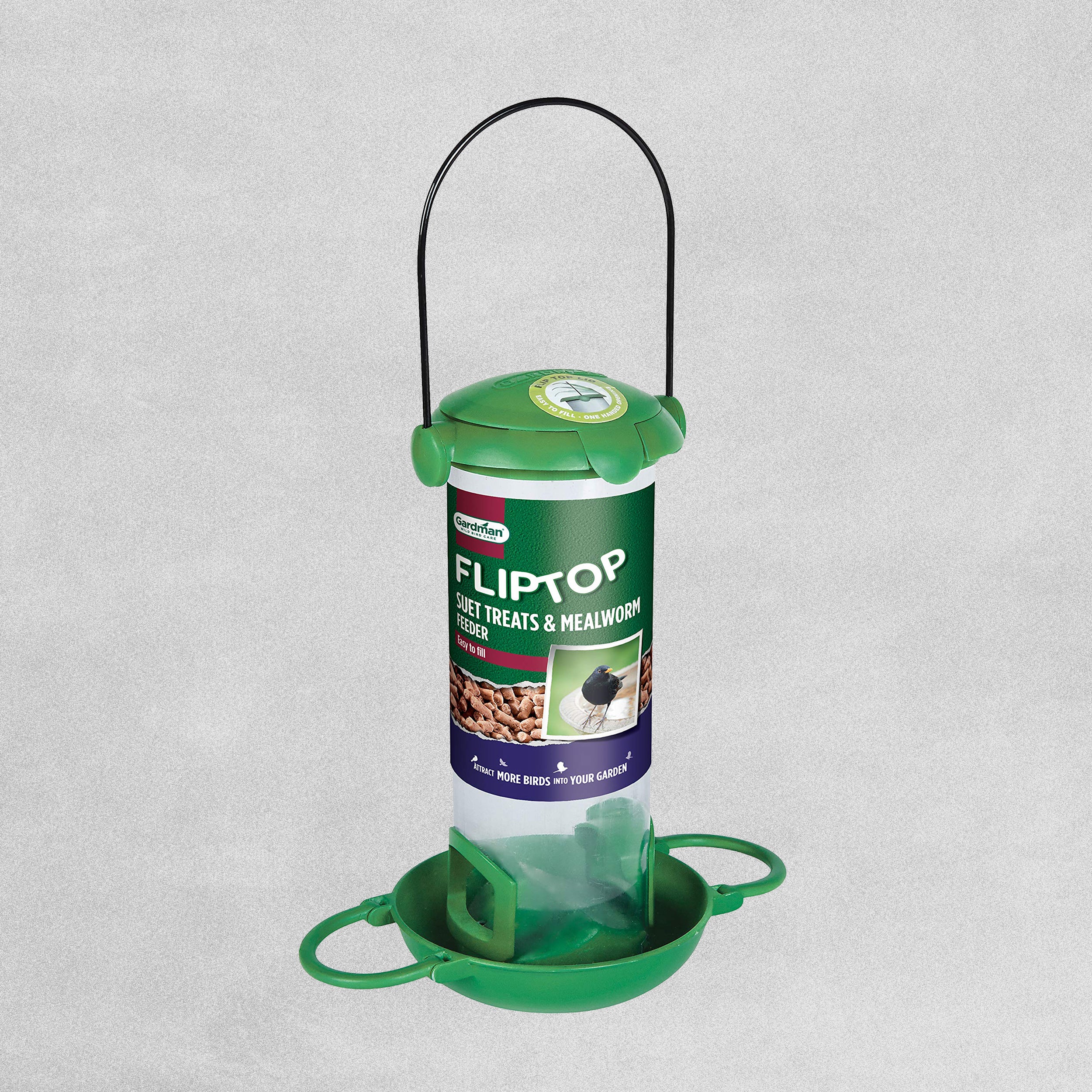 Gardman Flip Top Suet Treats & Mealworm Feeder