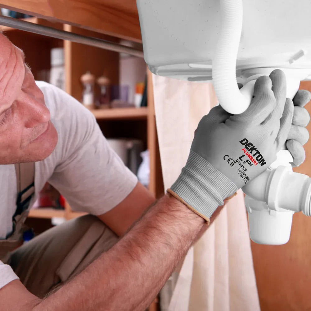 Dekton Plumbers Nitrile Gloves - Various Sizes Available