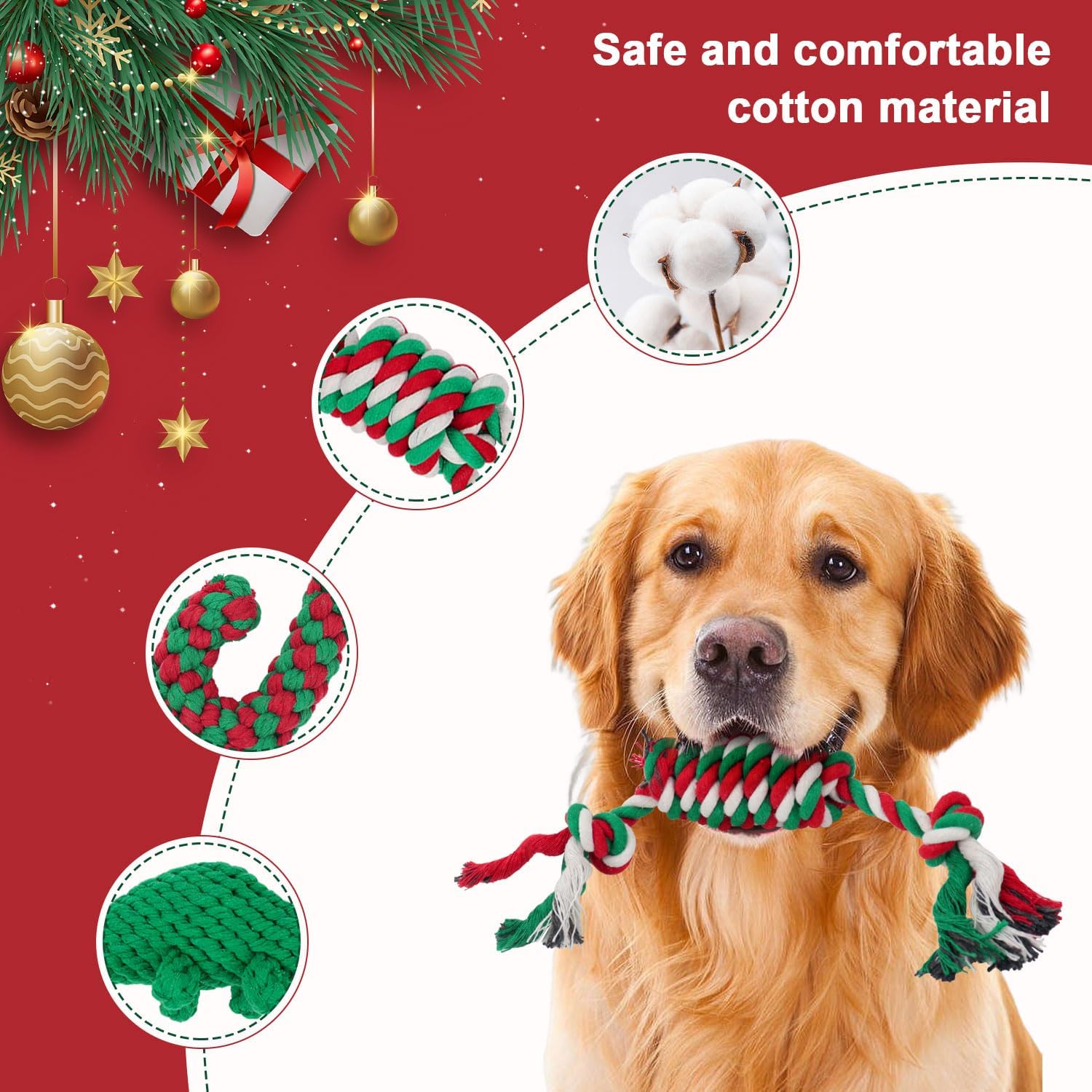 Dog Rope Toy Packs - 5pcs - Various Colours Available