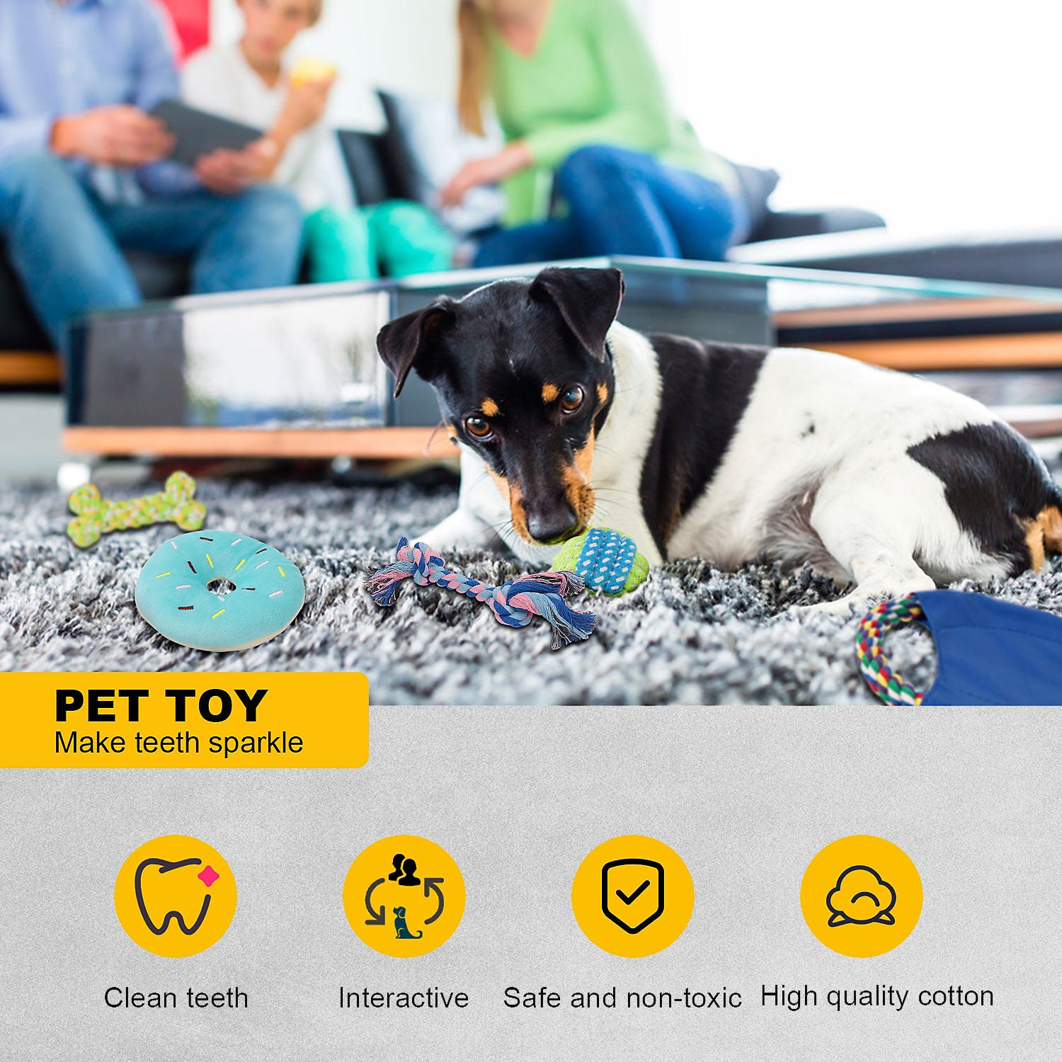 Dog Rope Toy Packs - 8pcs