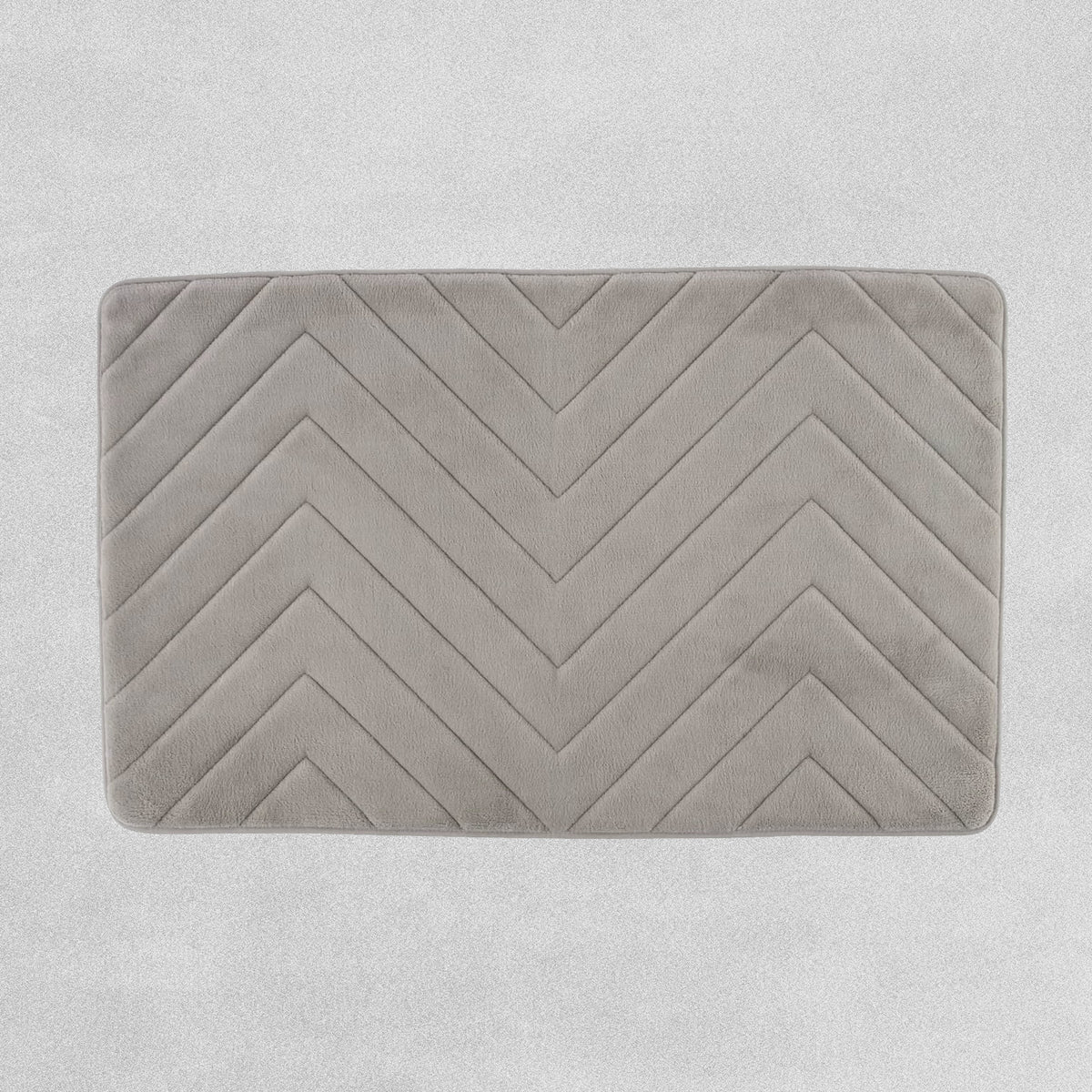 Beldray Anti-Mould Memory Foam Bath Mat Grey 50X80cm