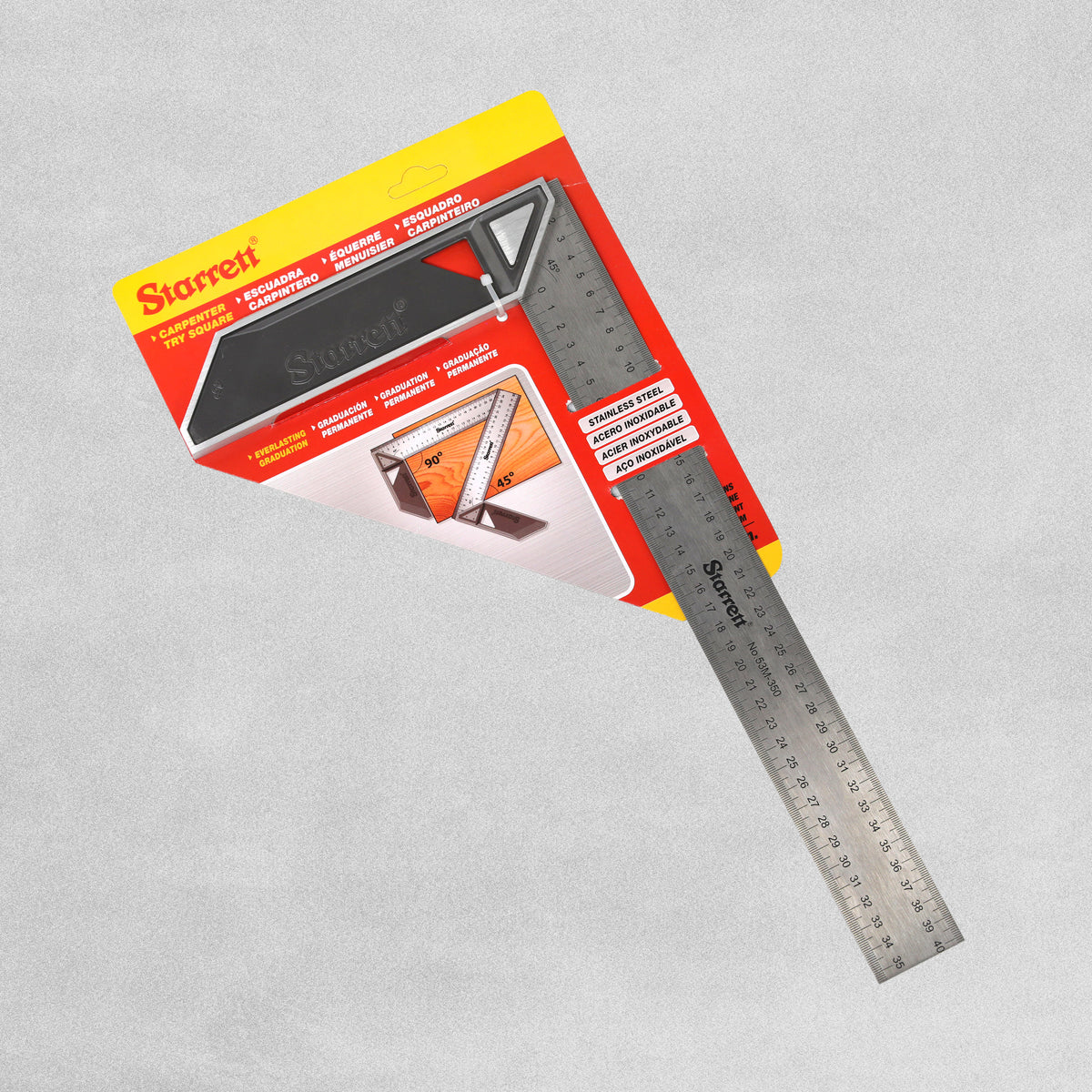 Starrett Stainless Steel Try Square Imperial 350mm