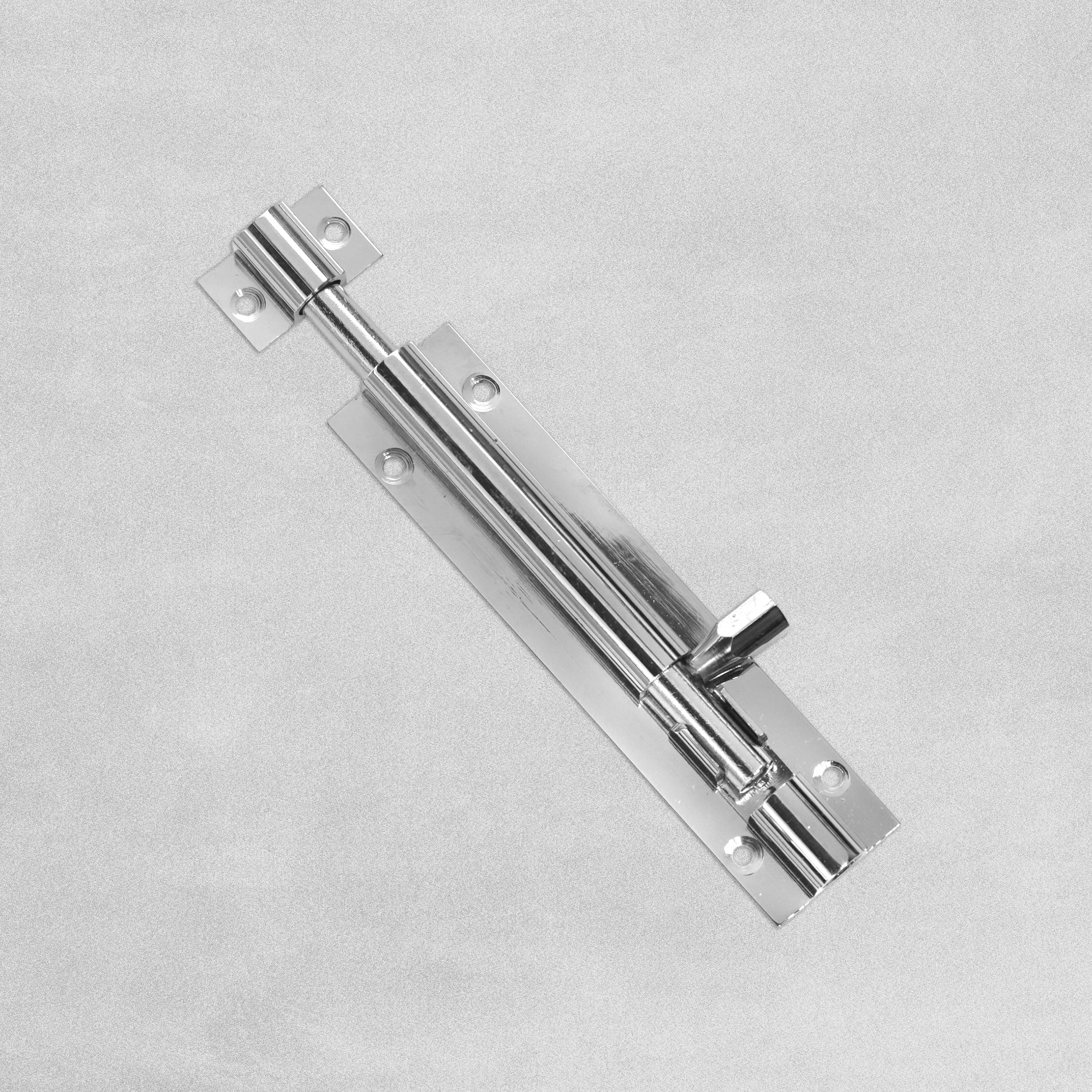 Barrel Door Bolt Polished Chrome 4"