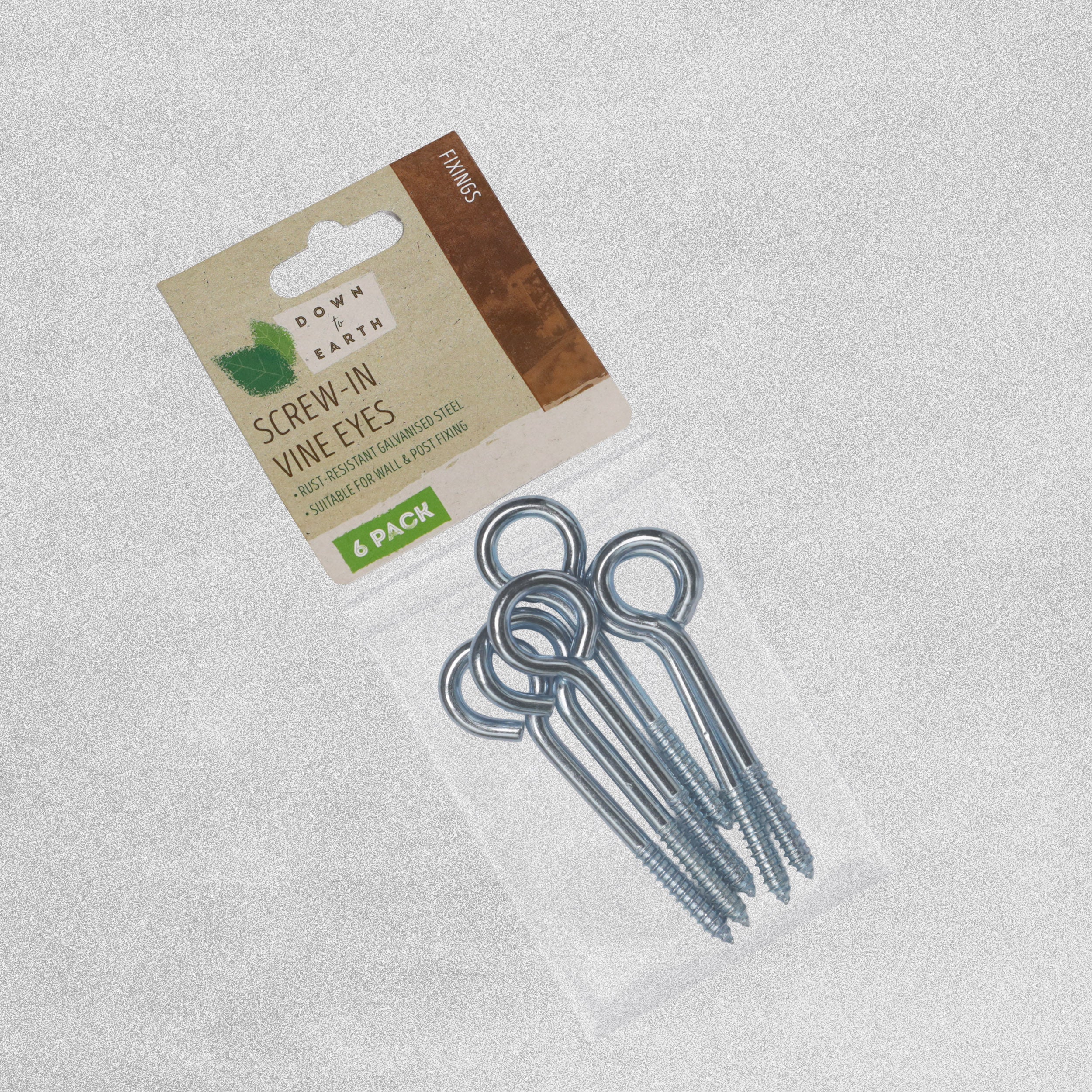 Down to Earth Vine Eyes Pack of 6