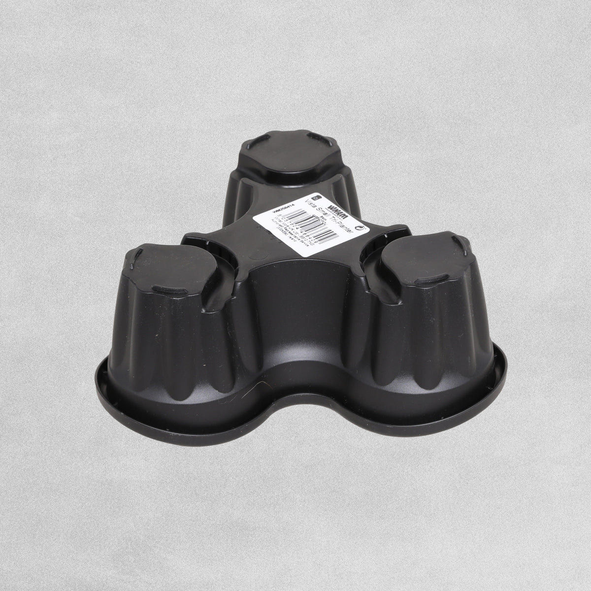 WHAM Vista Small Herb Tri-Planter Black