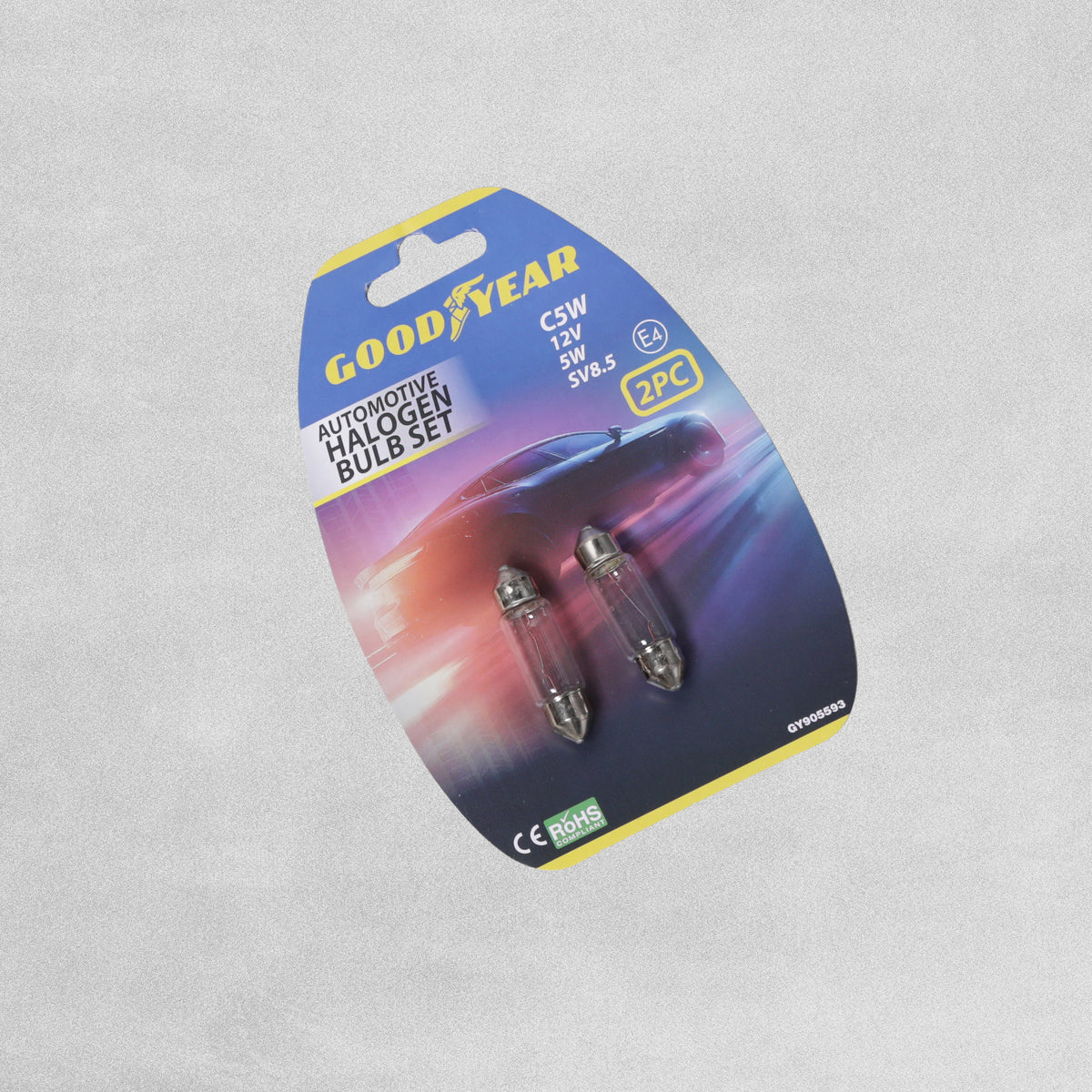 Goodyear Automotive Halogen Bulb Set C5W 12V 5W SV8.5 2pk
