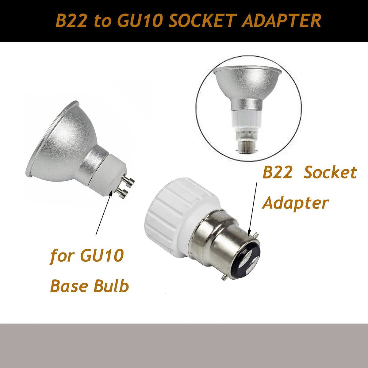 Status Light Bulb Converter BC to GU10